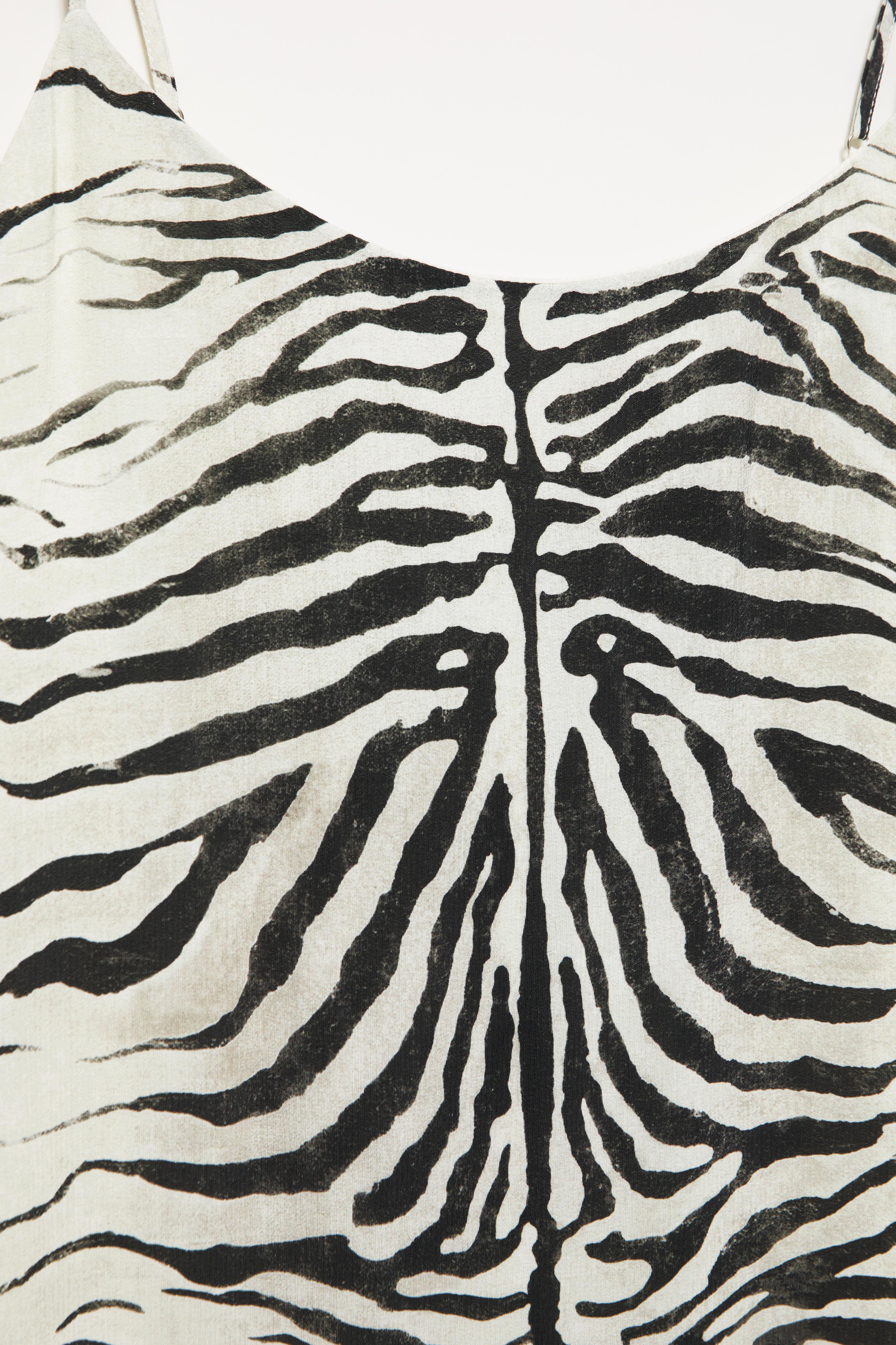 Zebra print midi dress — Ice