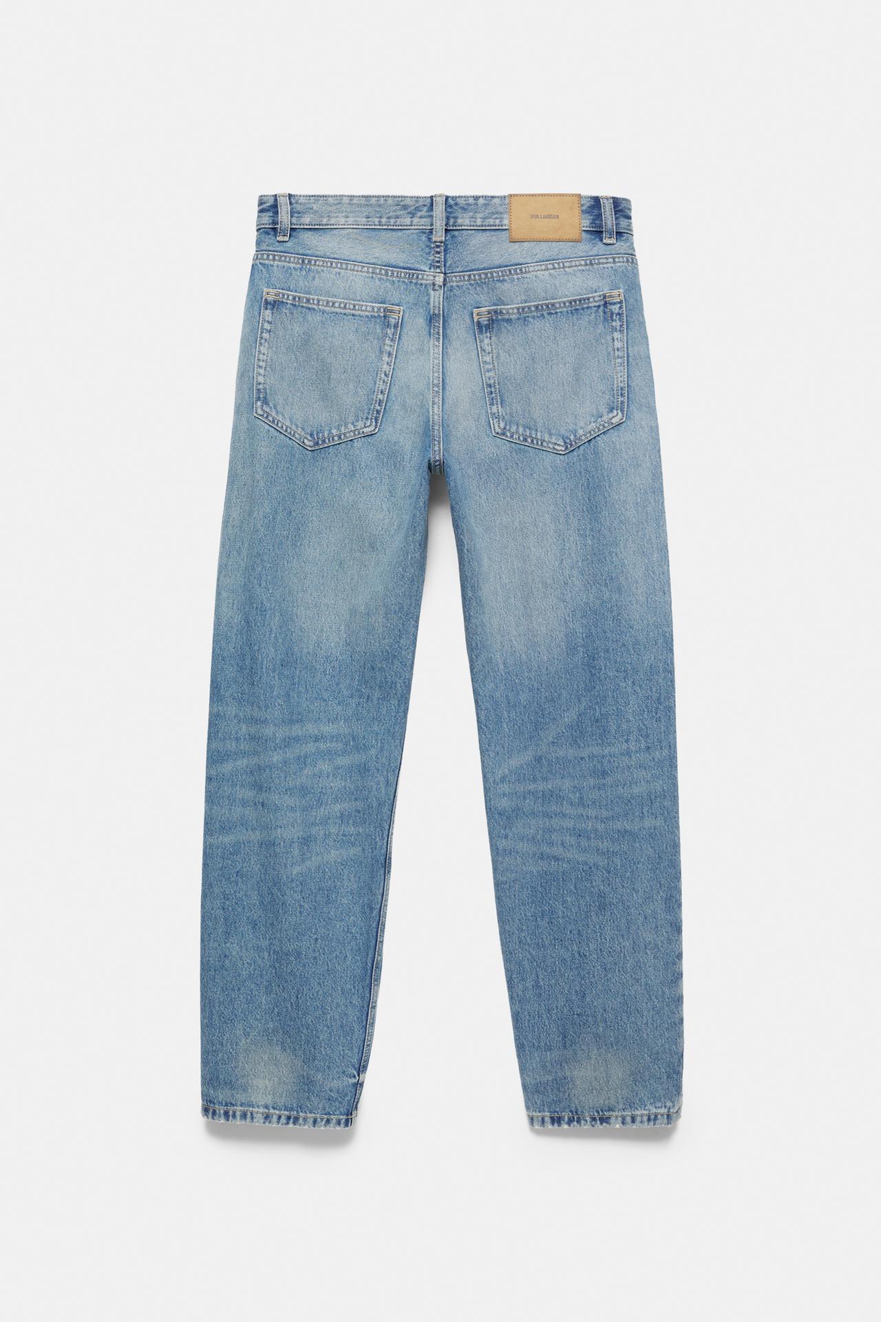 Straight-leg jeans — Medium blue