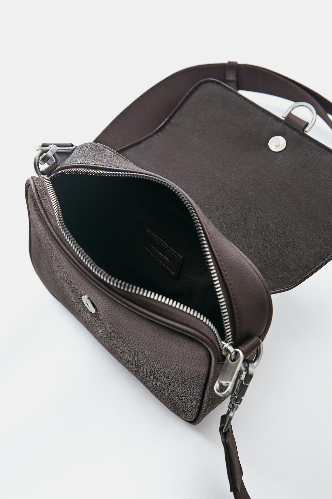 Ring crossbody bag — Brown
