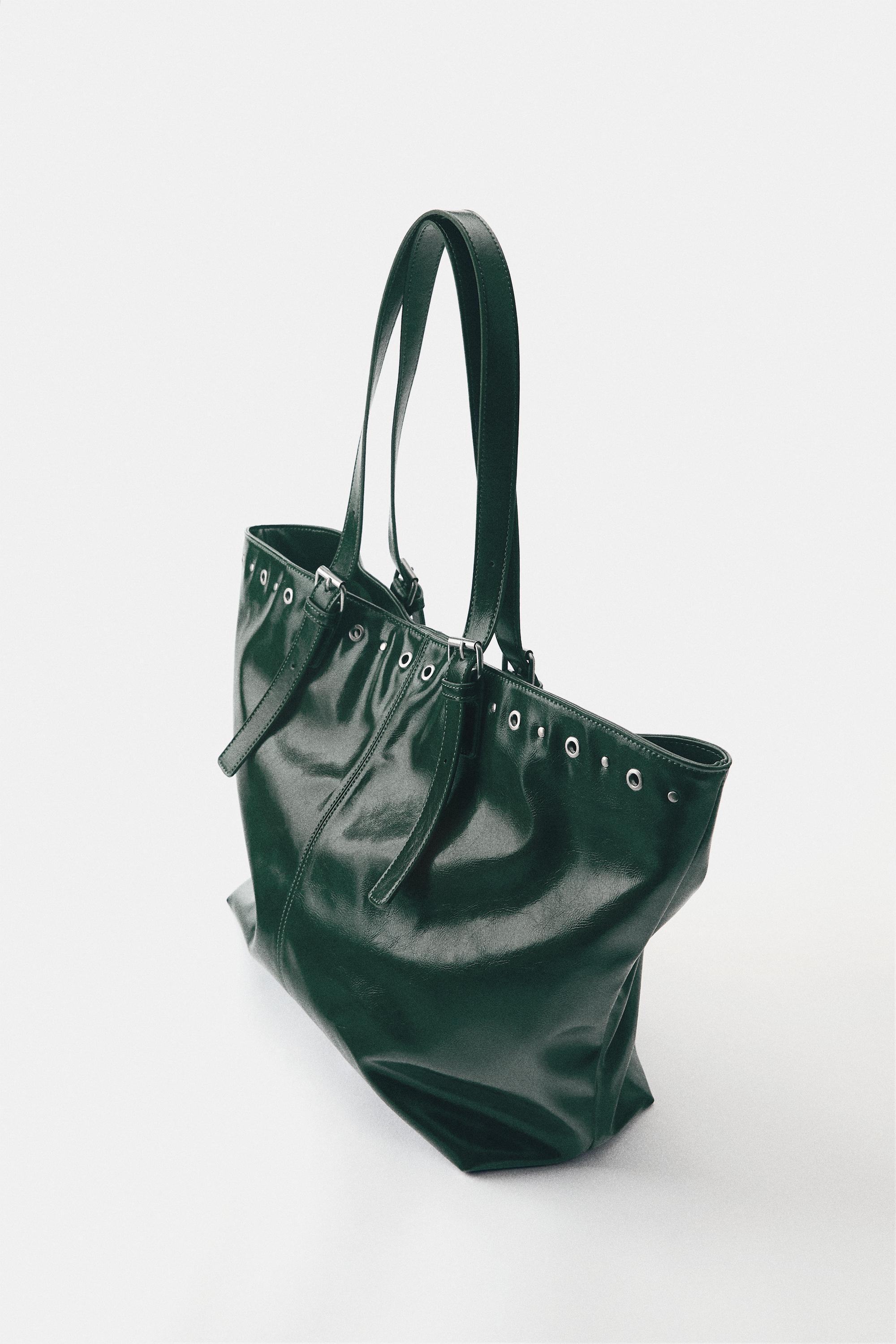Studded shopper bag — Green