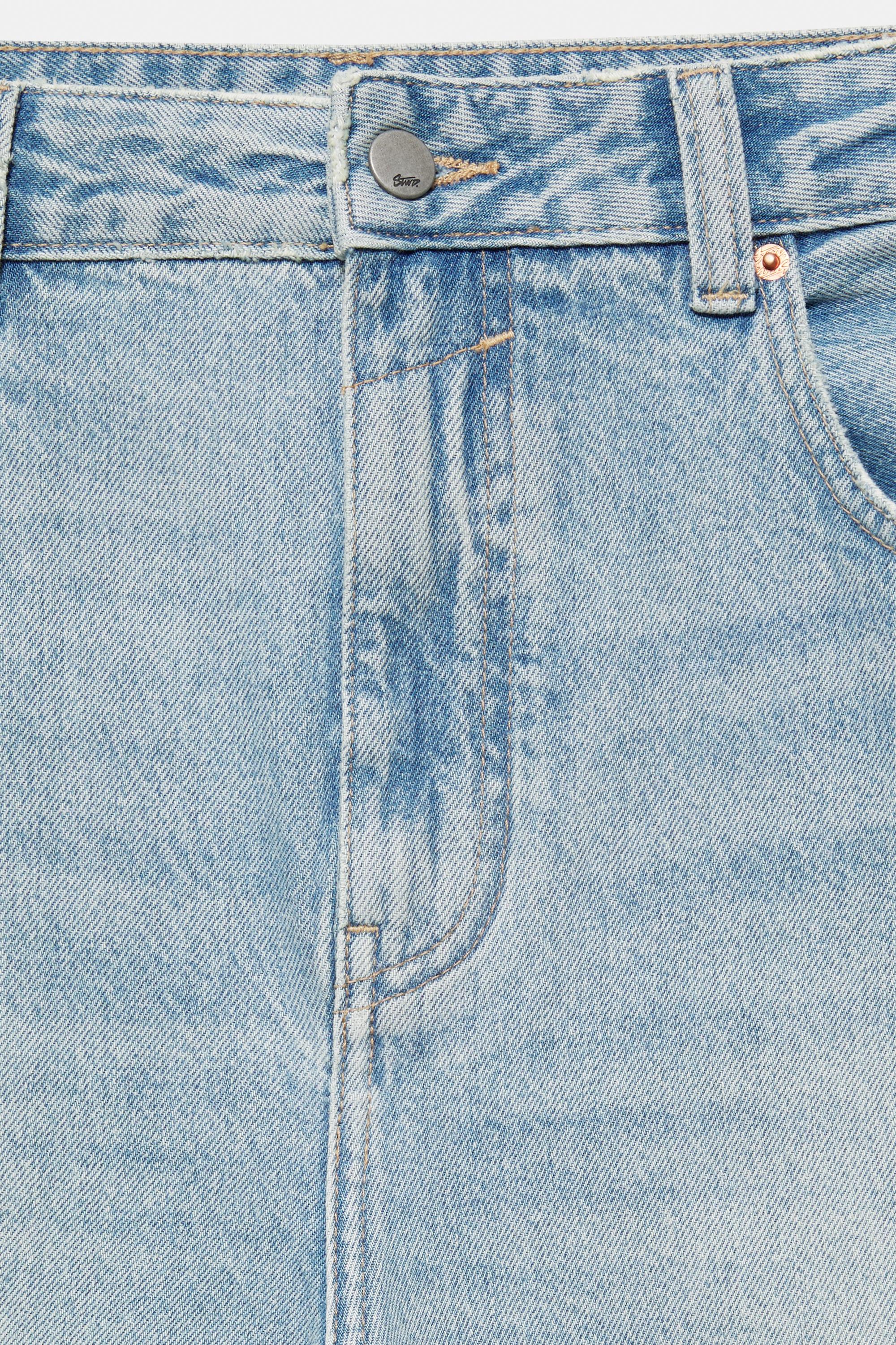 Relaxed baggy jeans — Pale indigo