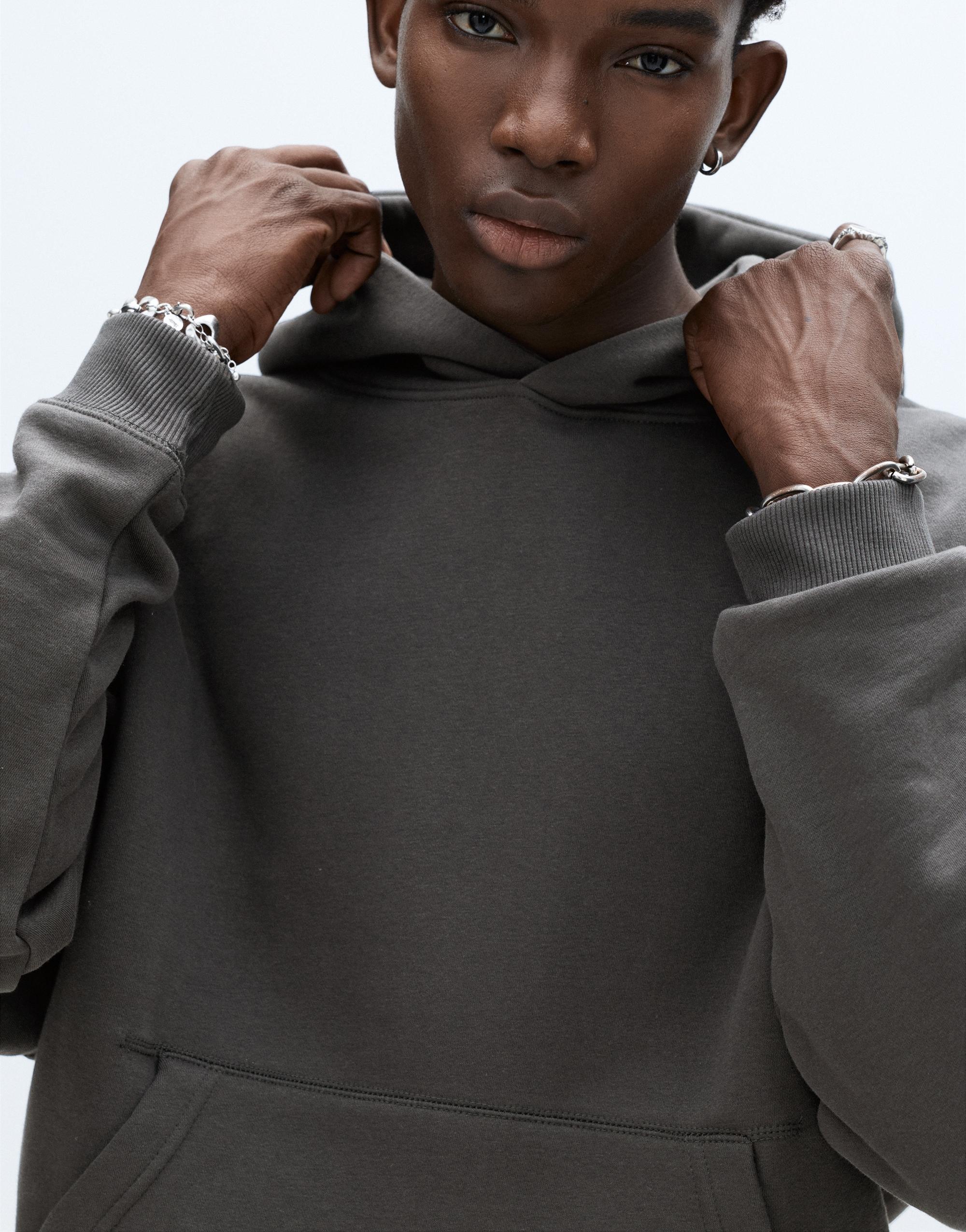 Bol kesim kapüşonlu sweatshirt - Görsel 38