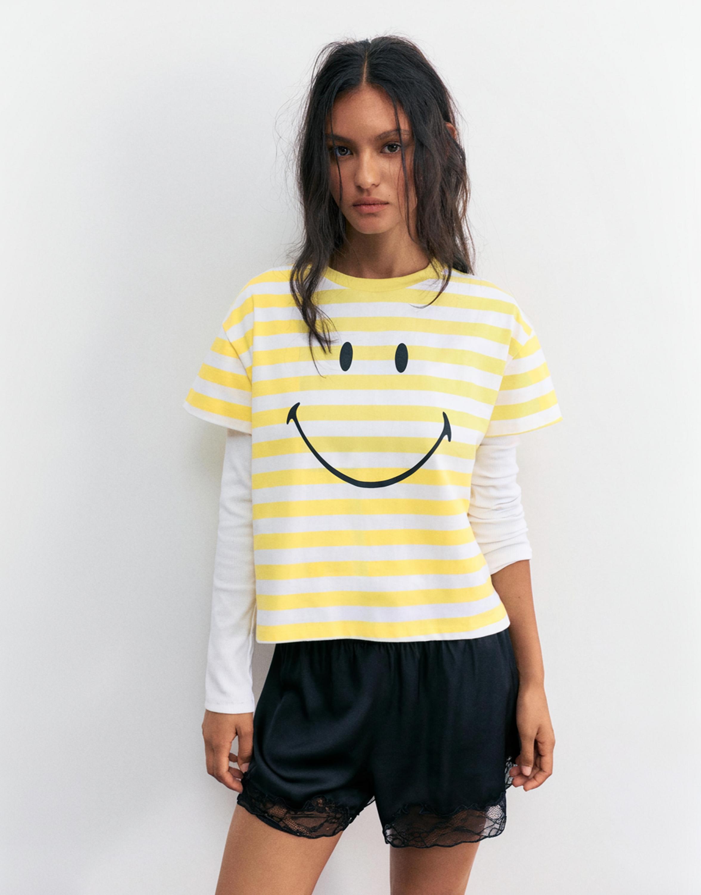 Smiley striped T-shirt — Striped