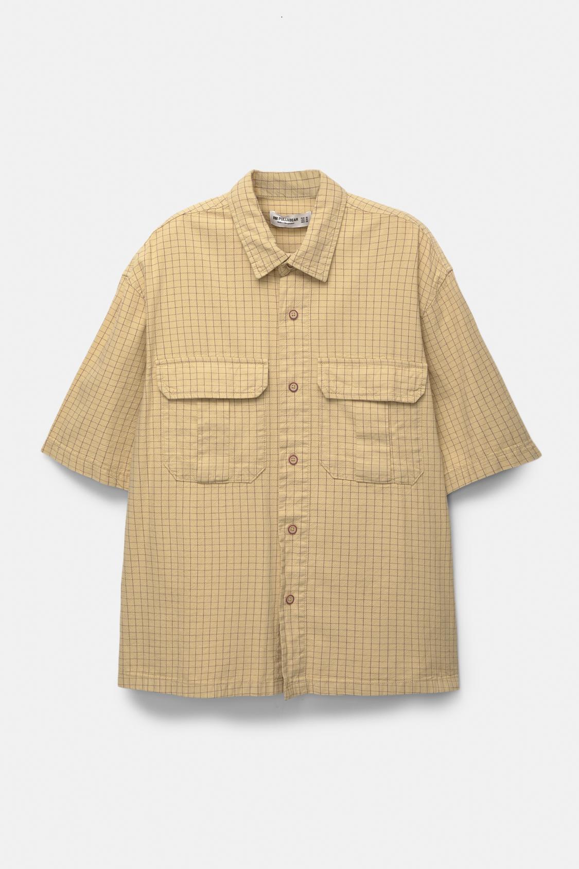 Short Sleeve Pull And Bear Camisa Cuadros Ropa Pull And Bear