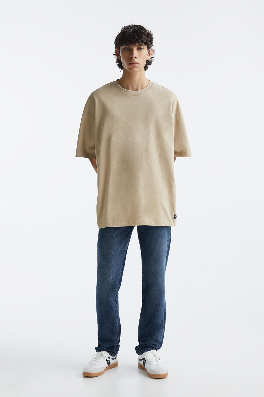 Basic straight-fit jeans - PULL&BEAR