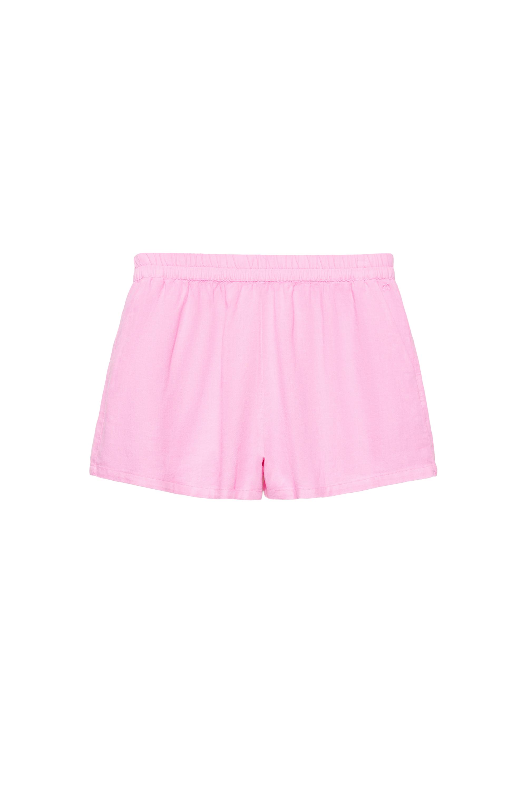Linen blend shorts