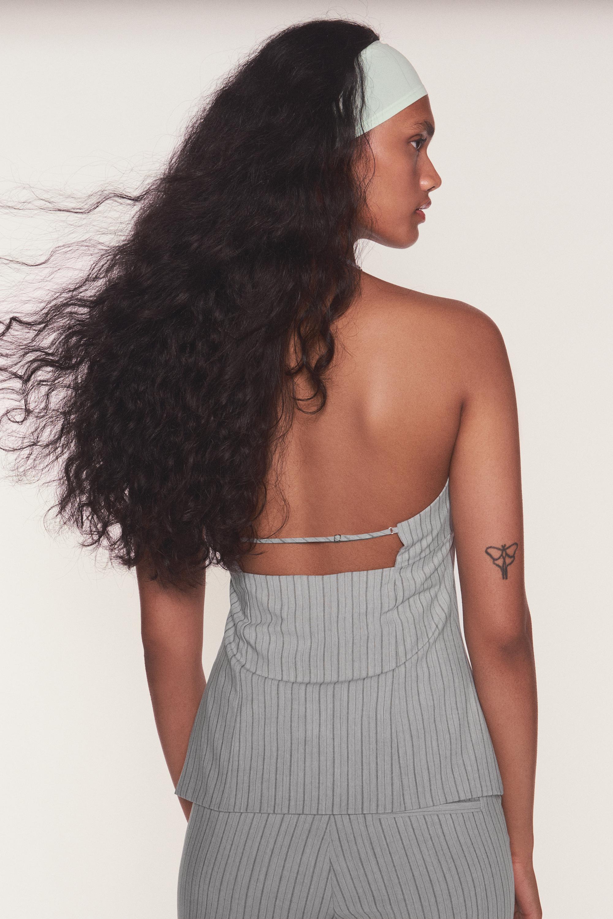 Striped halter top — Striped