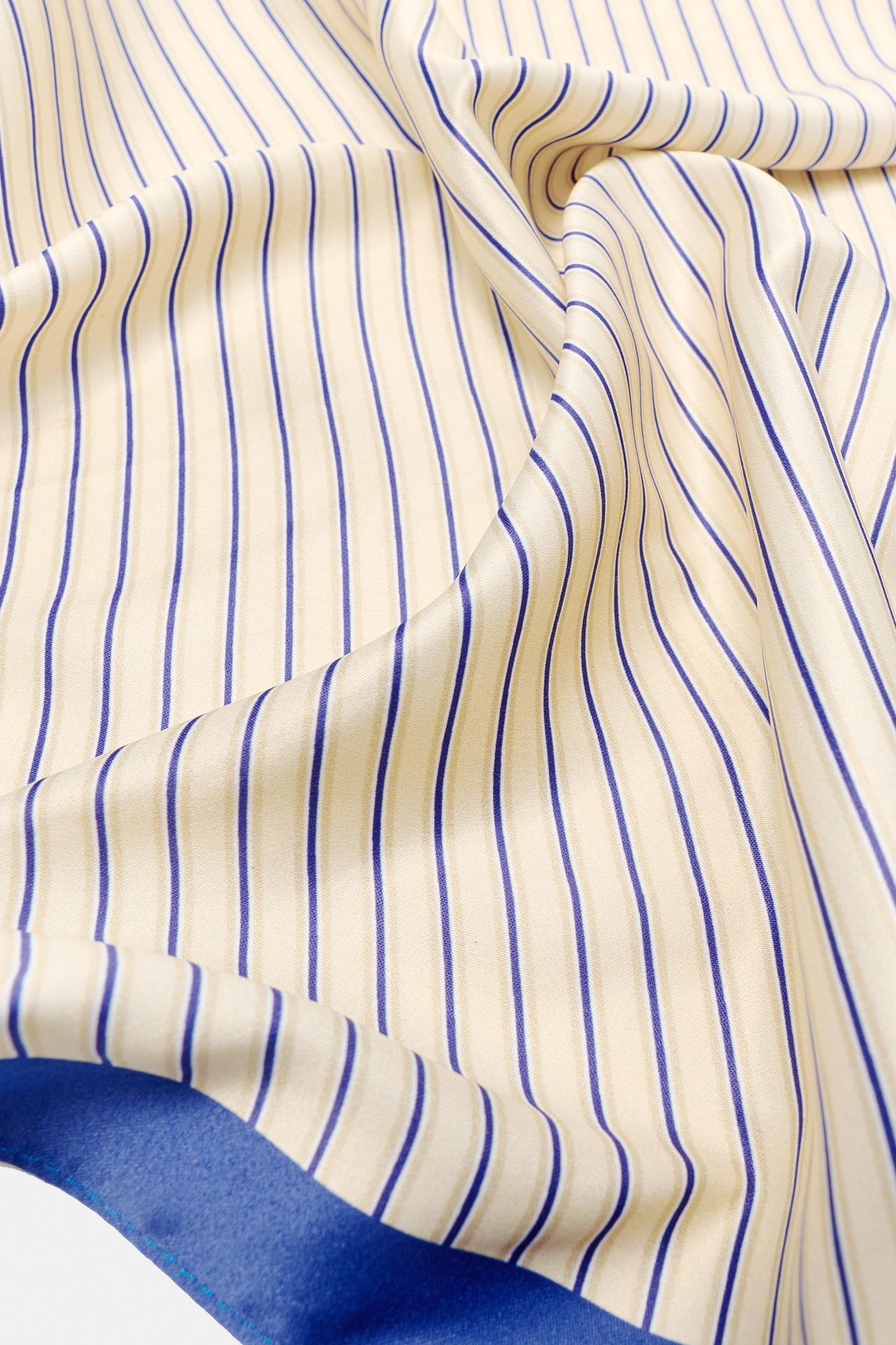 Bandana stripe scarf — Blue