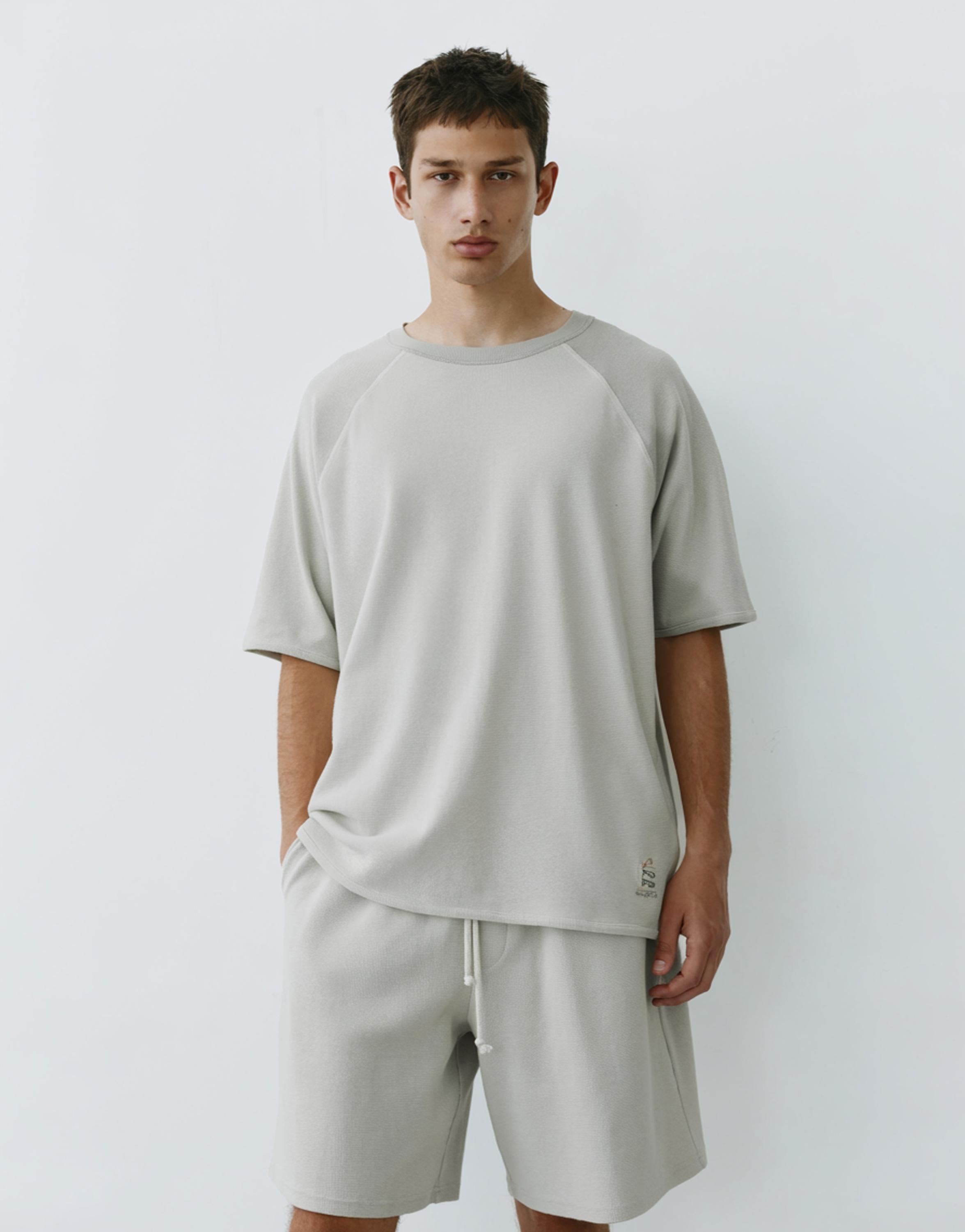 Raglan short sleeve T-shirt — Aquamarine
