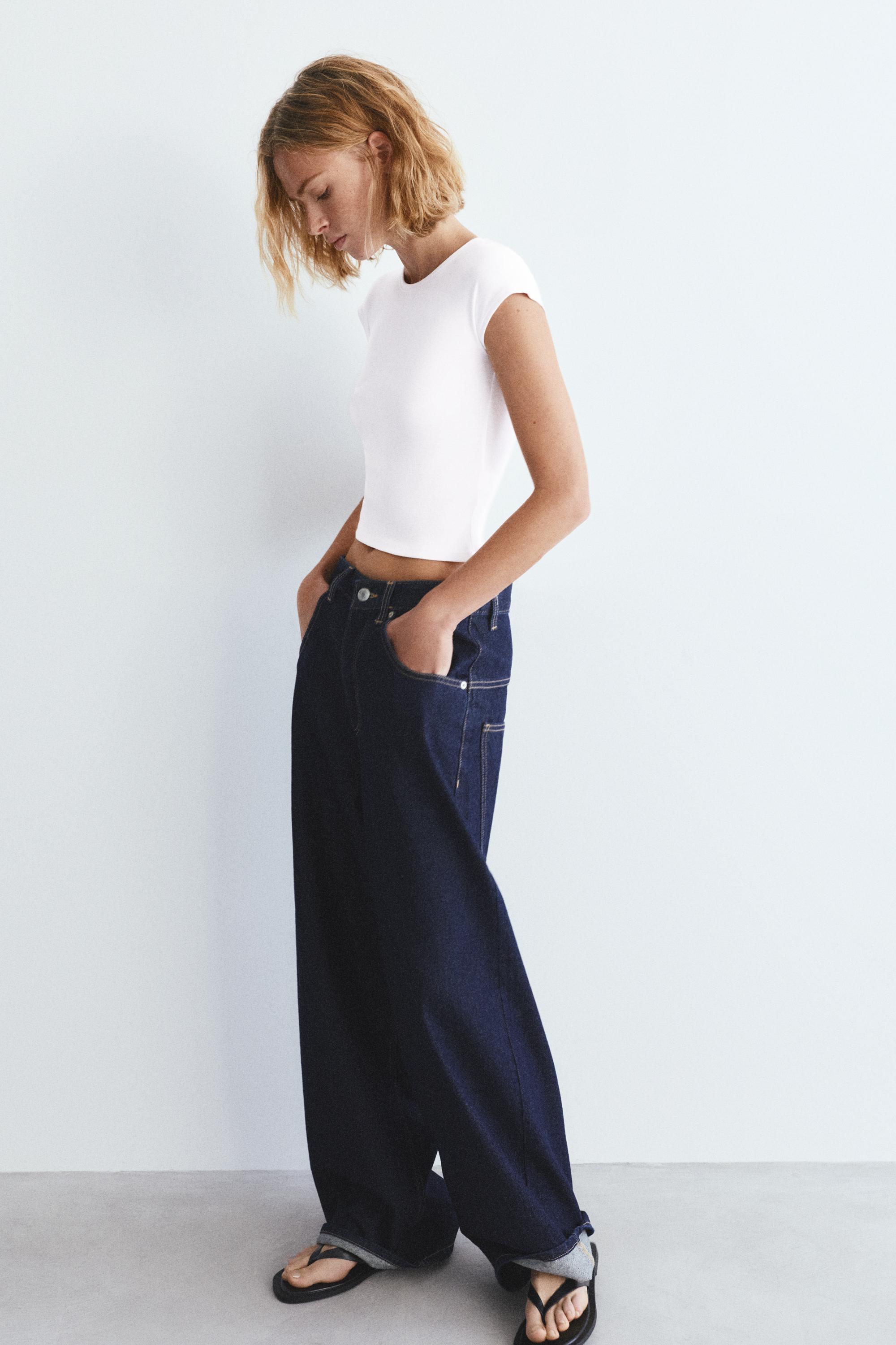 Dar Kesim Kısa Kollu Tişört - Görsel 12