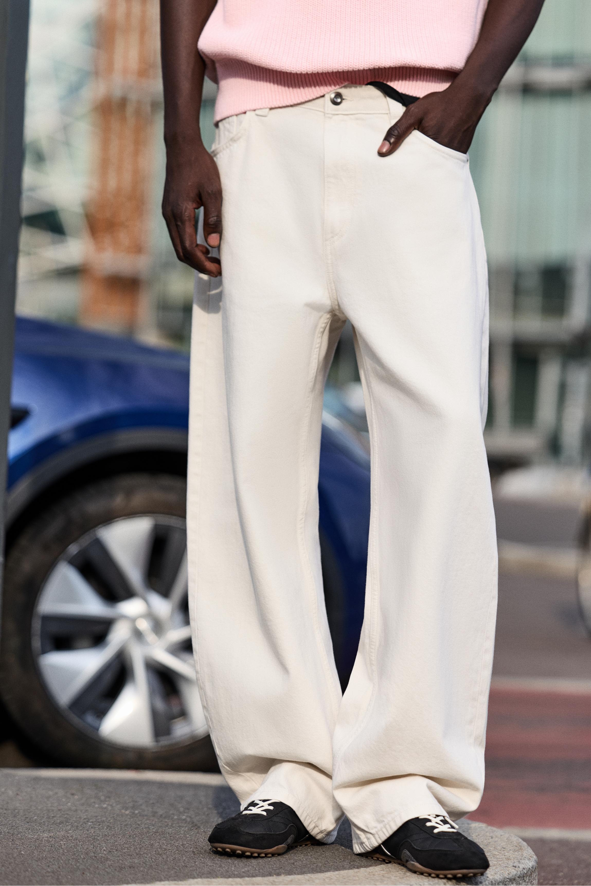 Baggy balloon jeans — White