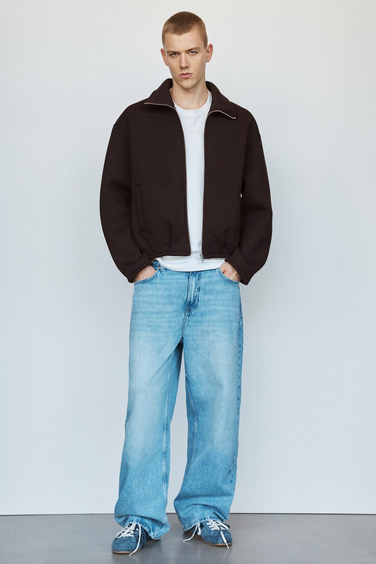 Neoprene balloon jacket — Brown