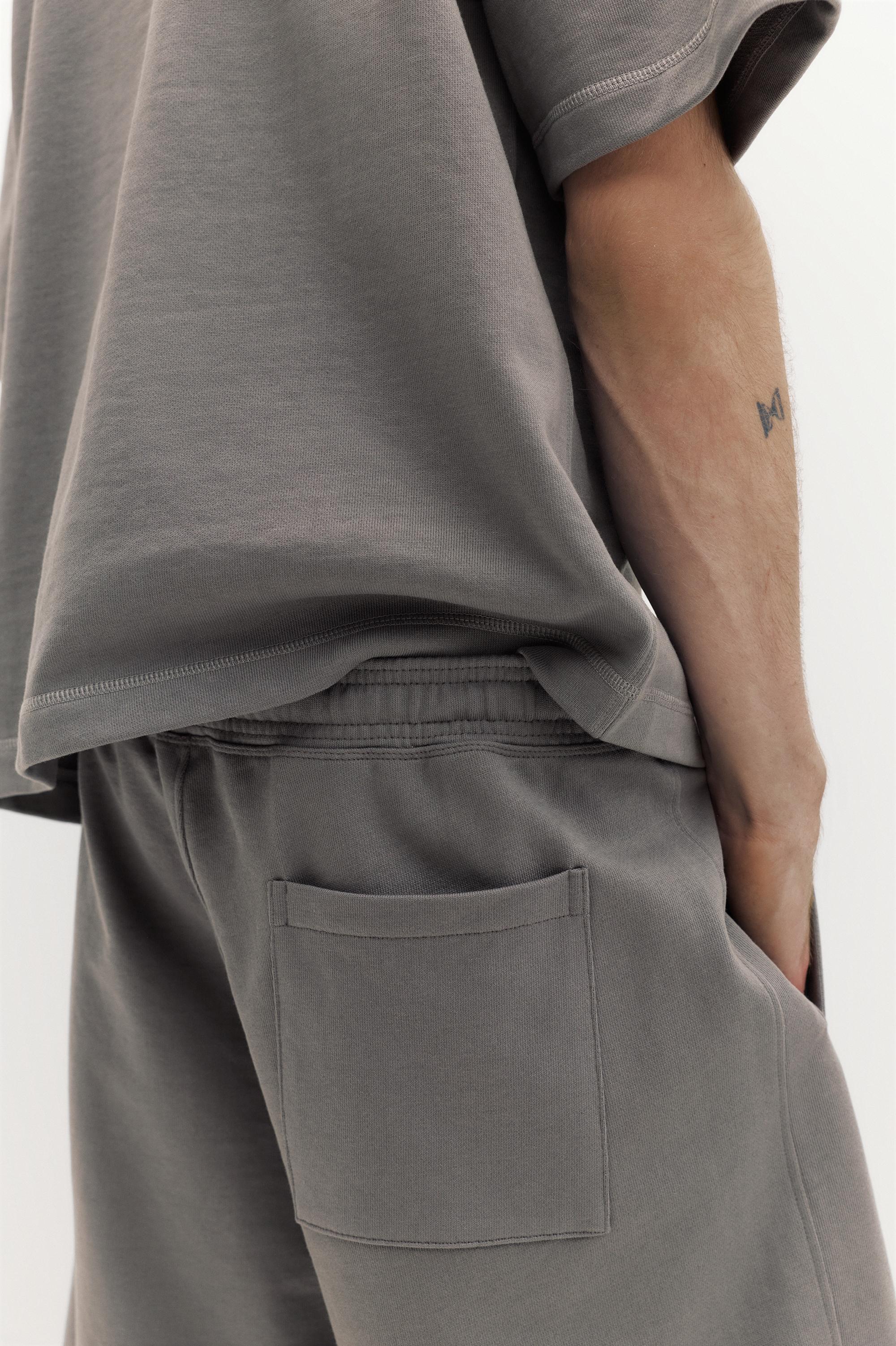 Logolu jogger bermuda şort - Görsel 153