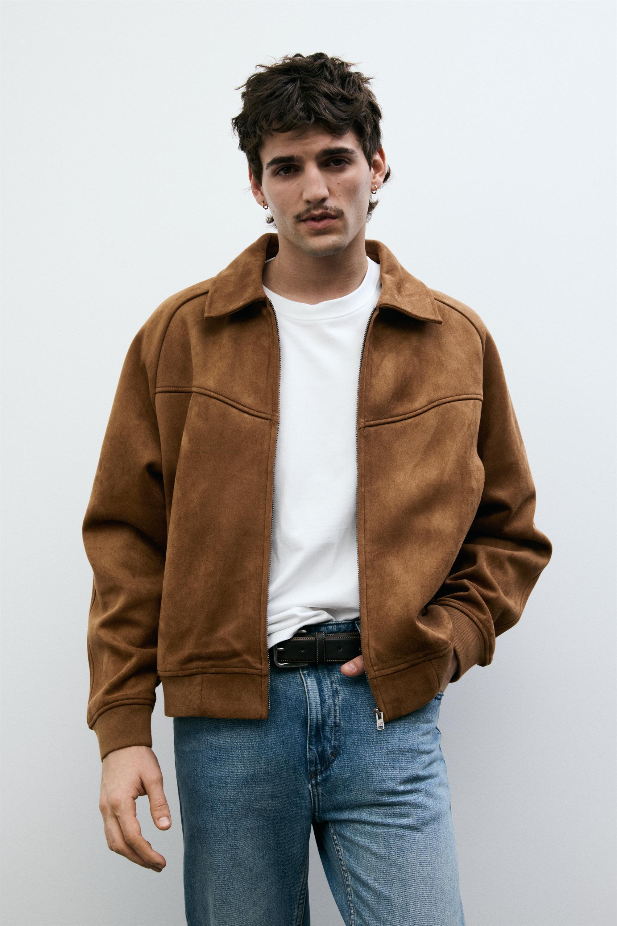 Jacke In Wildlederoptik