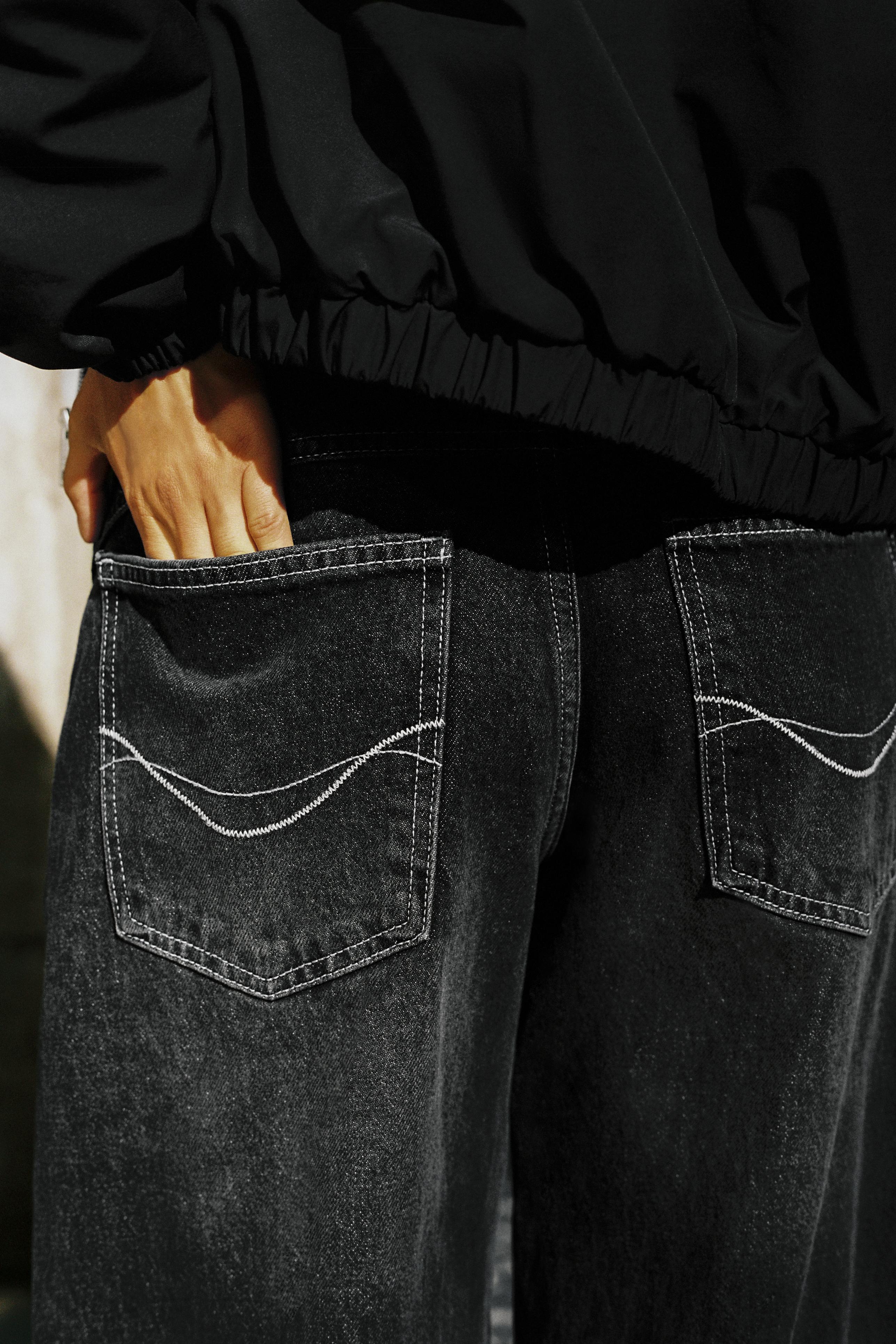 Pull&Bear Yüksek bel balon jean görsel 4