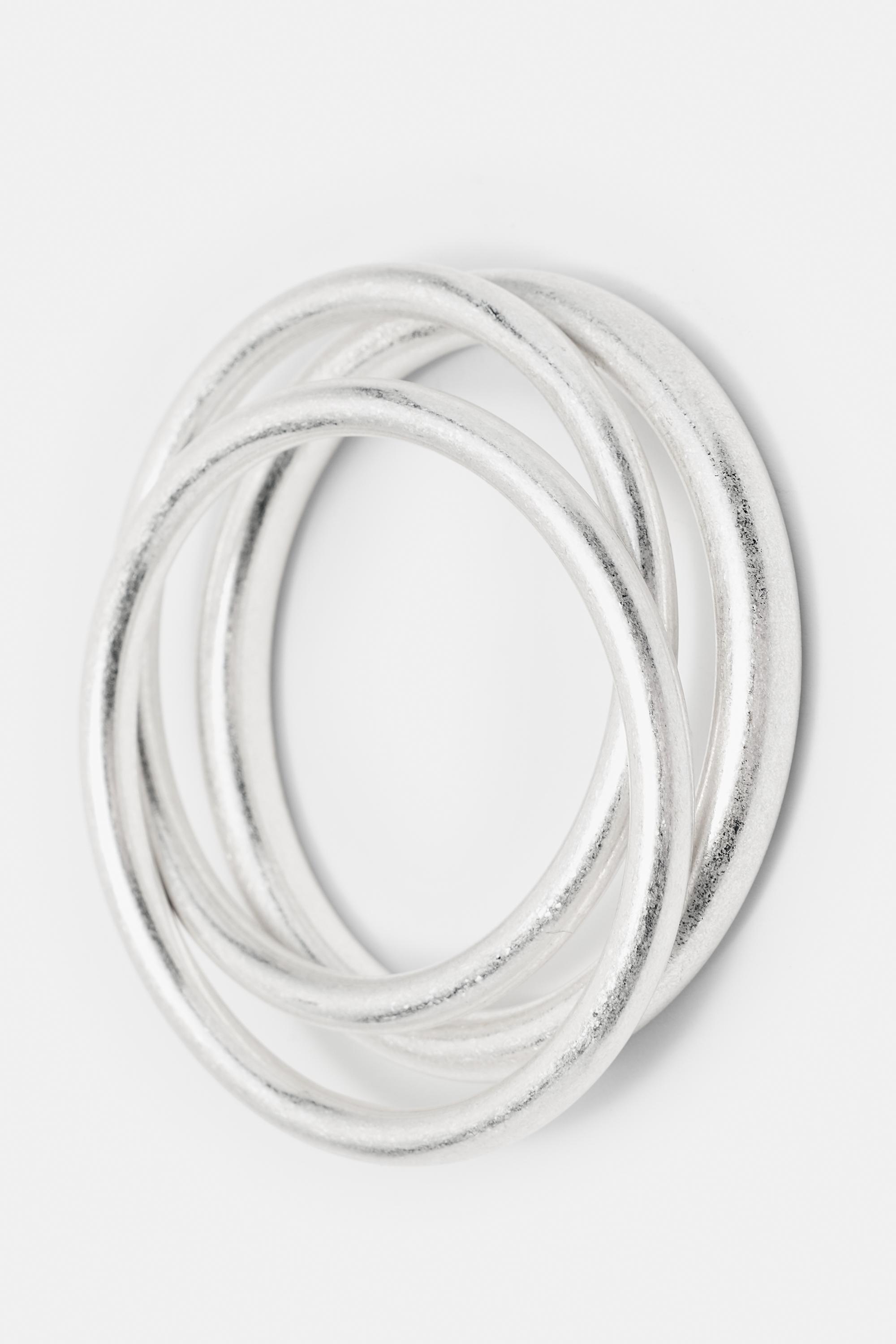 Pack of 3 rigid bracelets — Silver