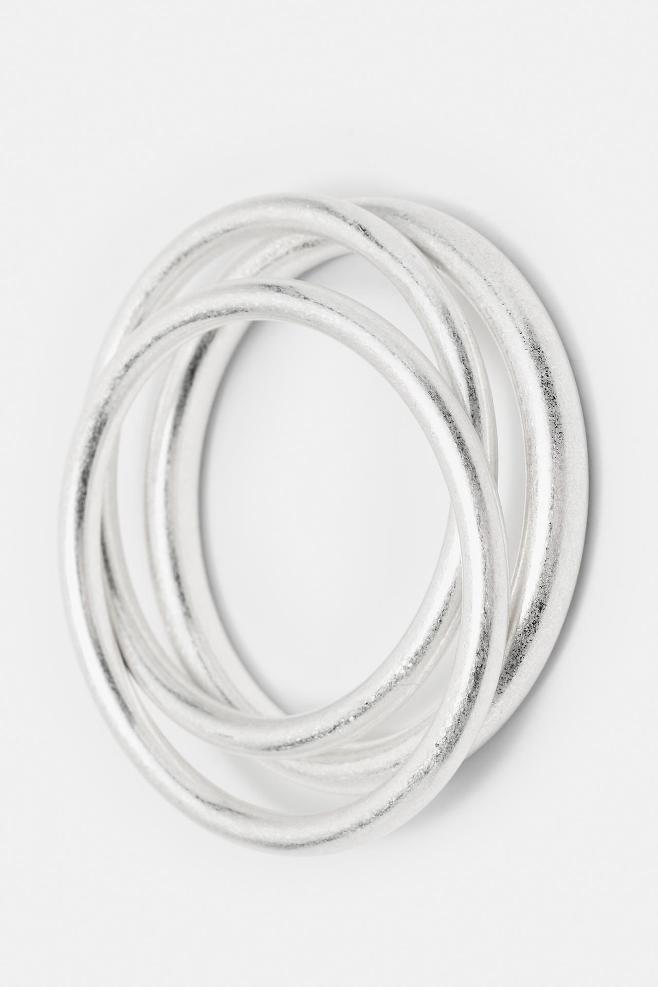 Pack of 3 rigid bracelets — Silver