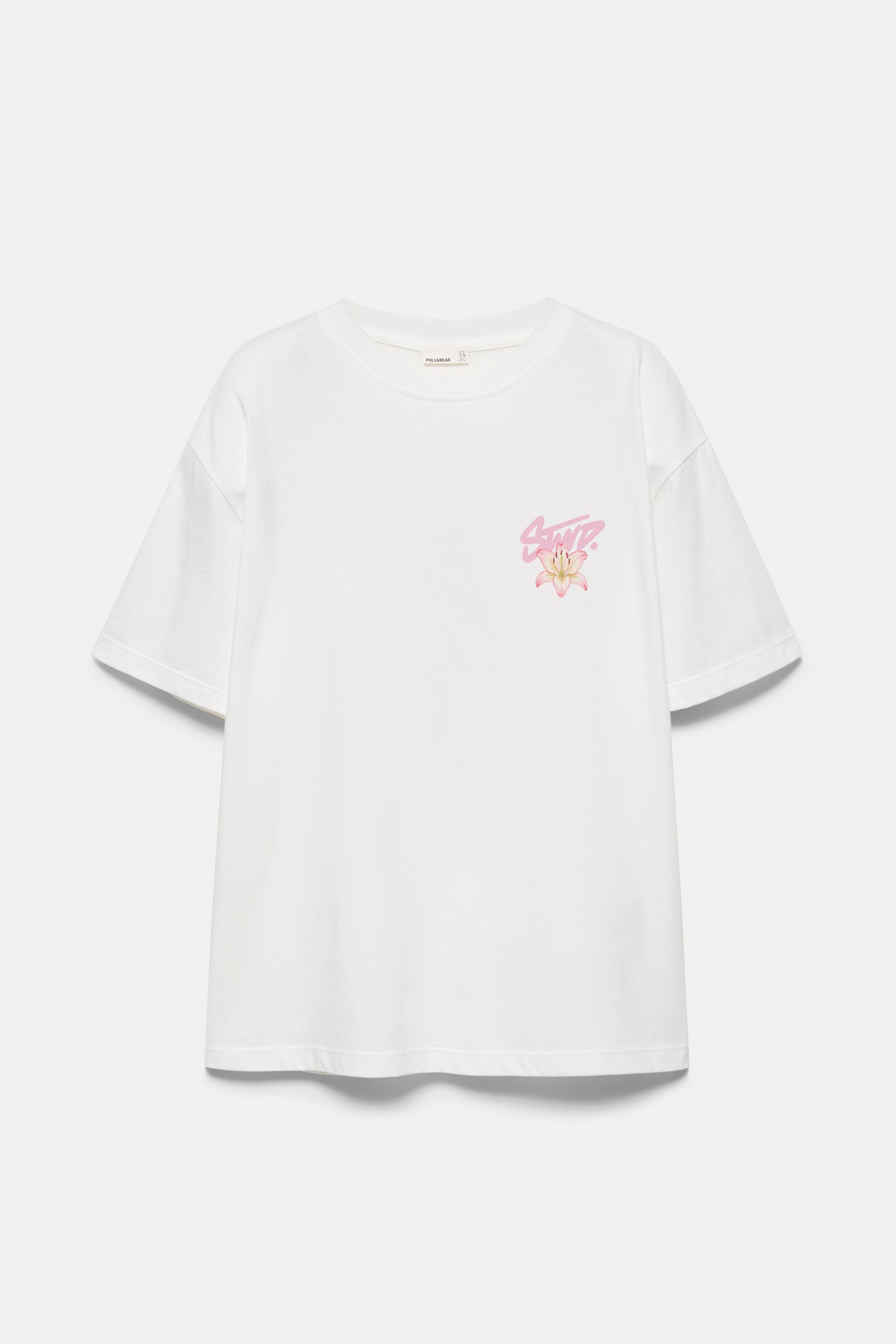 Floral T-shirt — White