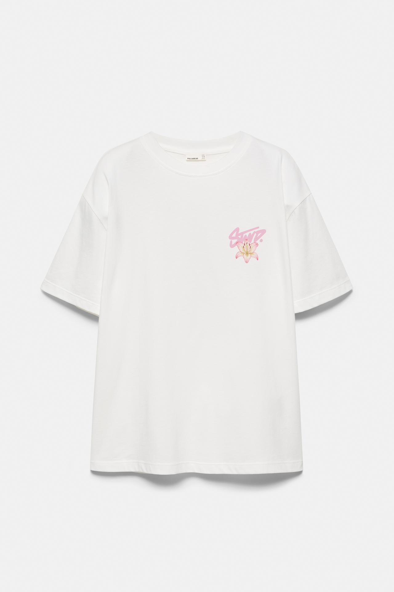Floral T-shirt — White