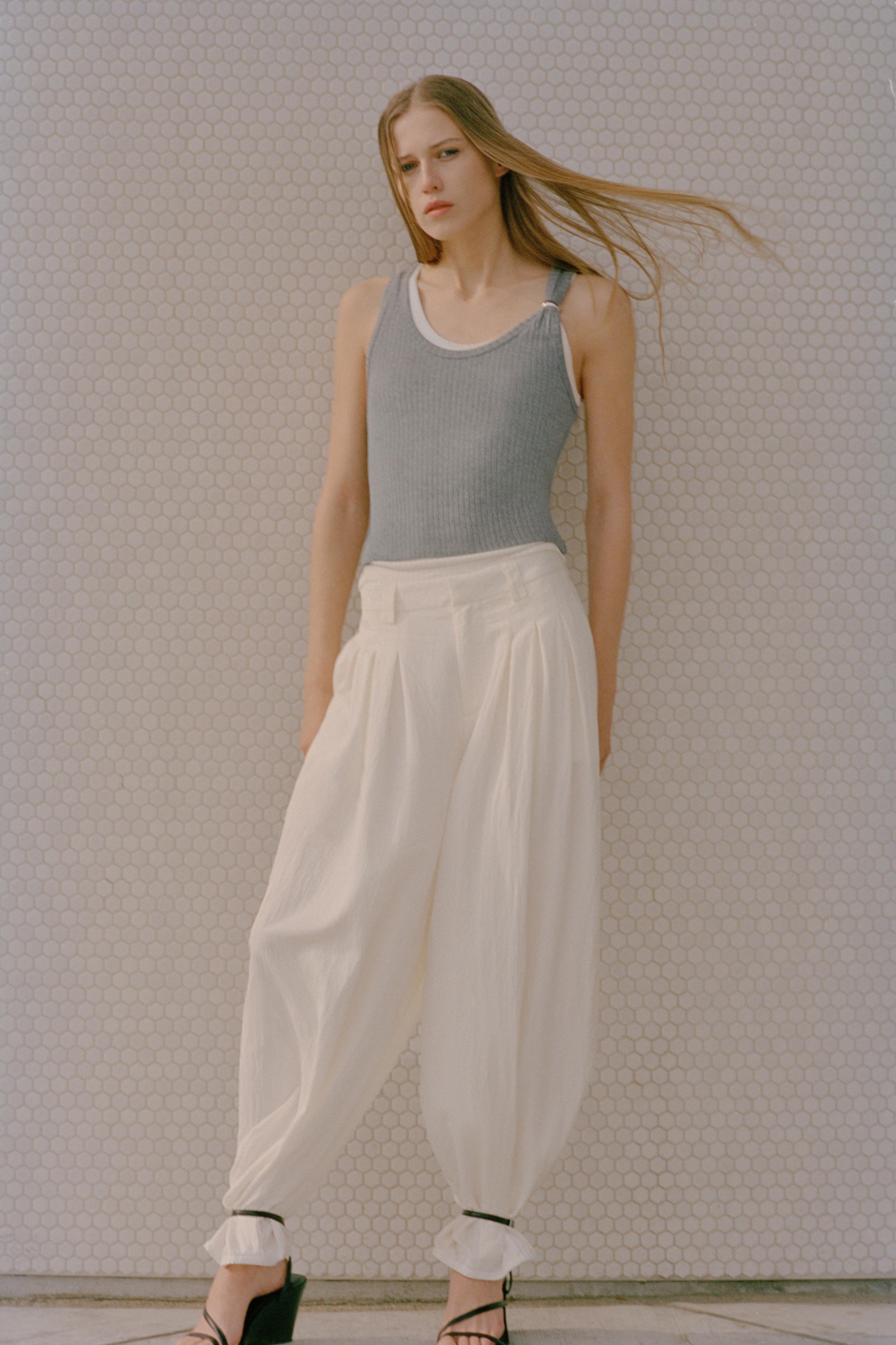 Pensi detaylı şalvar pantolon - Görsel 21