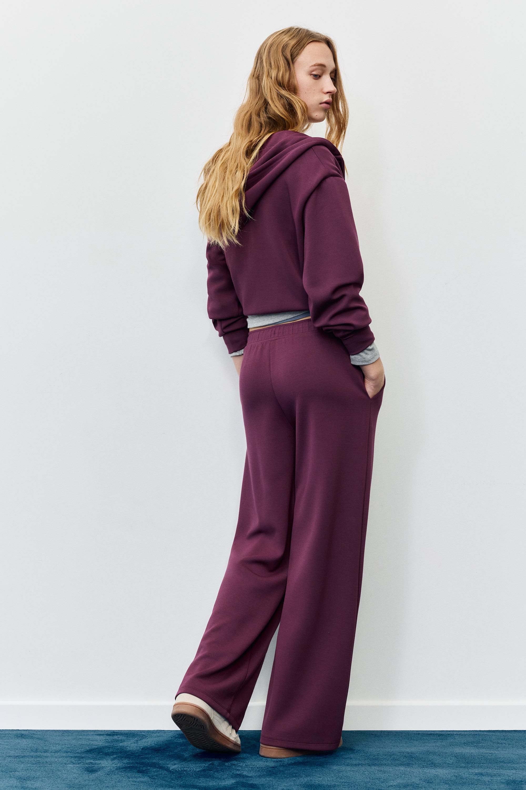 Yumuşak dokunuşlu geniş paça pantolon - Görsel 27