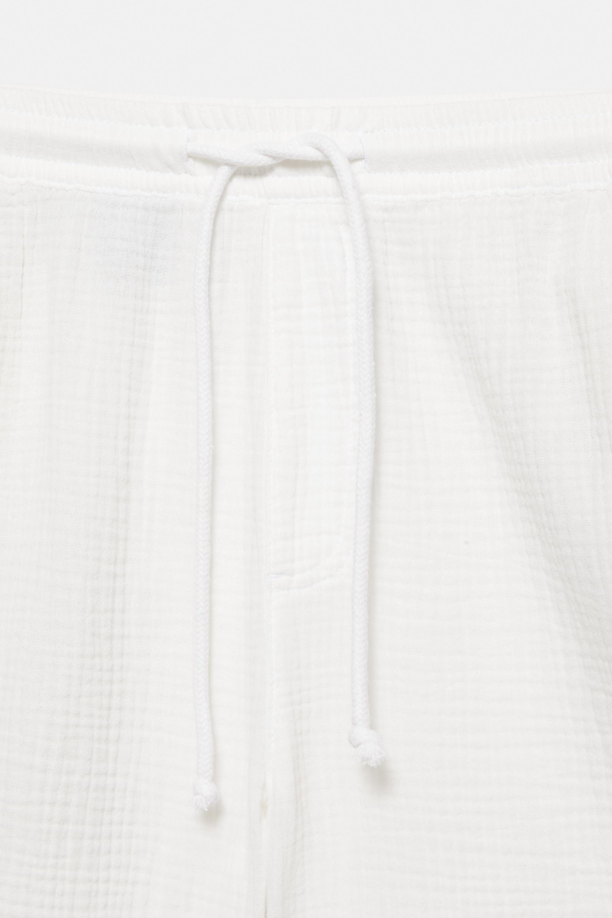 Bermuda sweat shorts — White