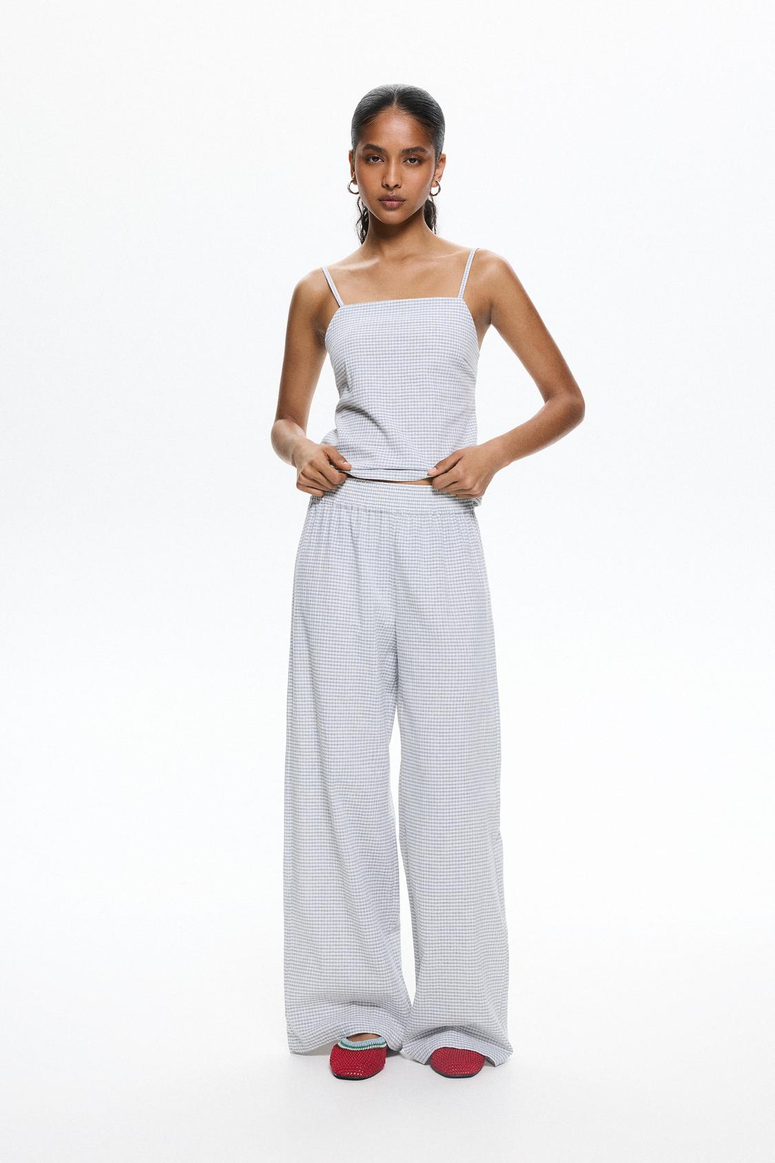 Pantalones Vaqueros Pantalon Blanco Pull And Bear Mujer Pull And