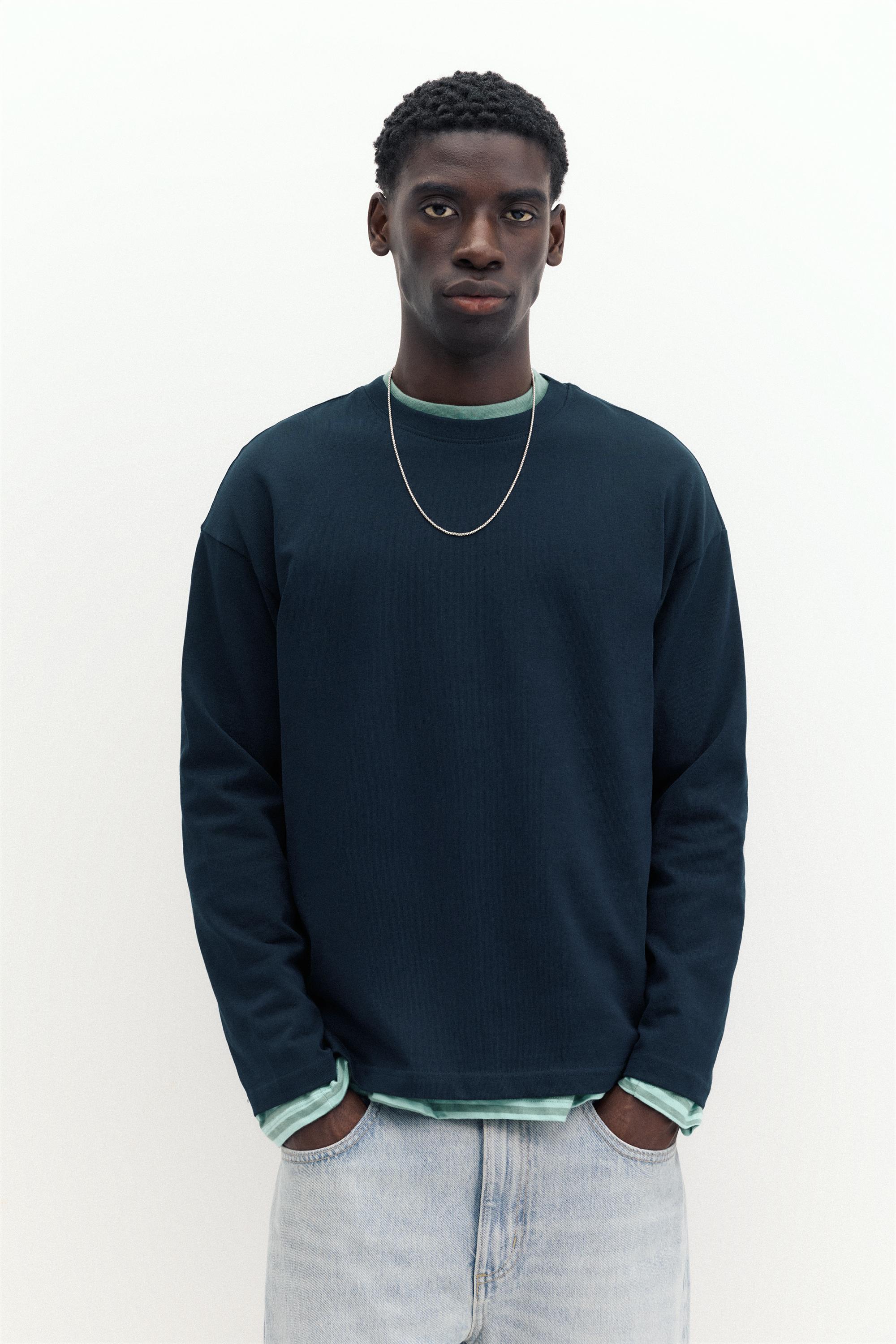 Heavy weight relaxed fit T-shirt — Navy