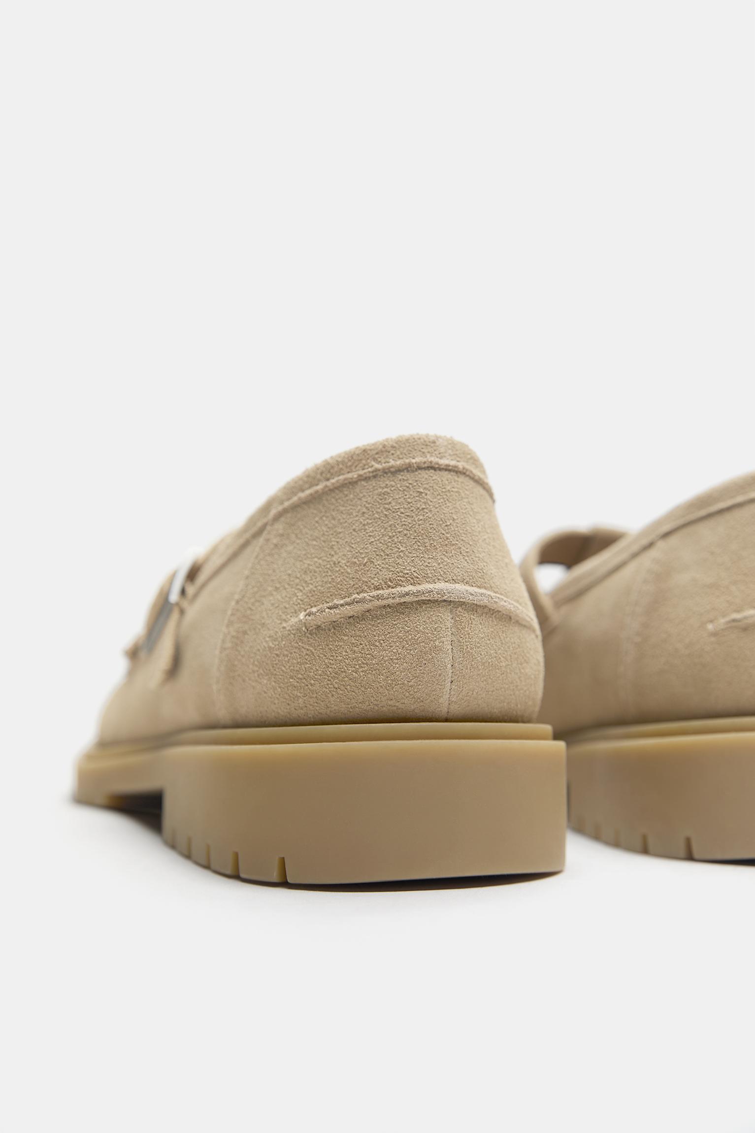 Deri detaylı tokalı ayakkabı - Görsel 5