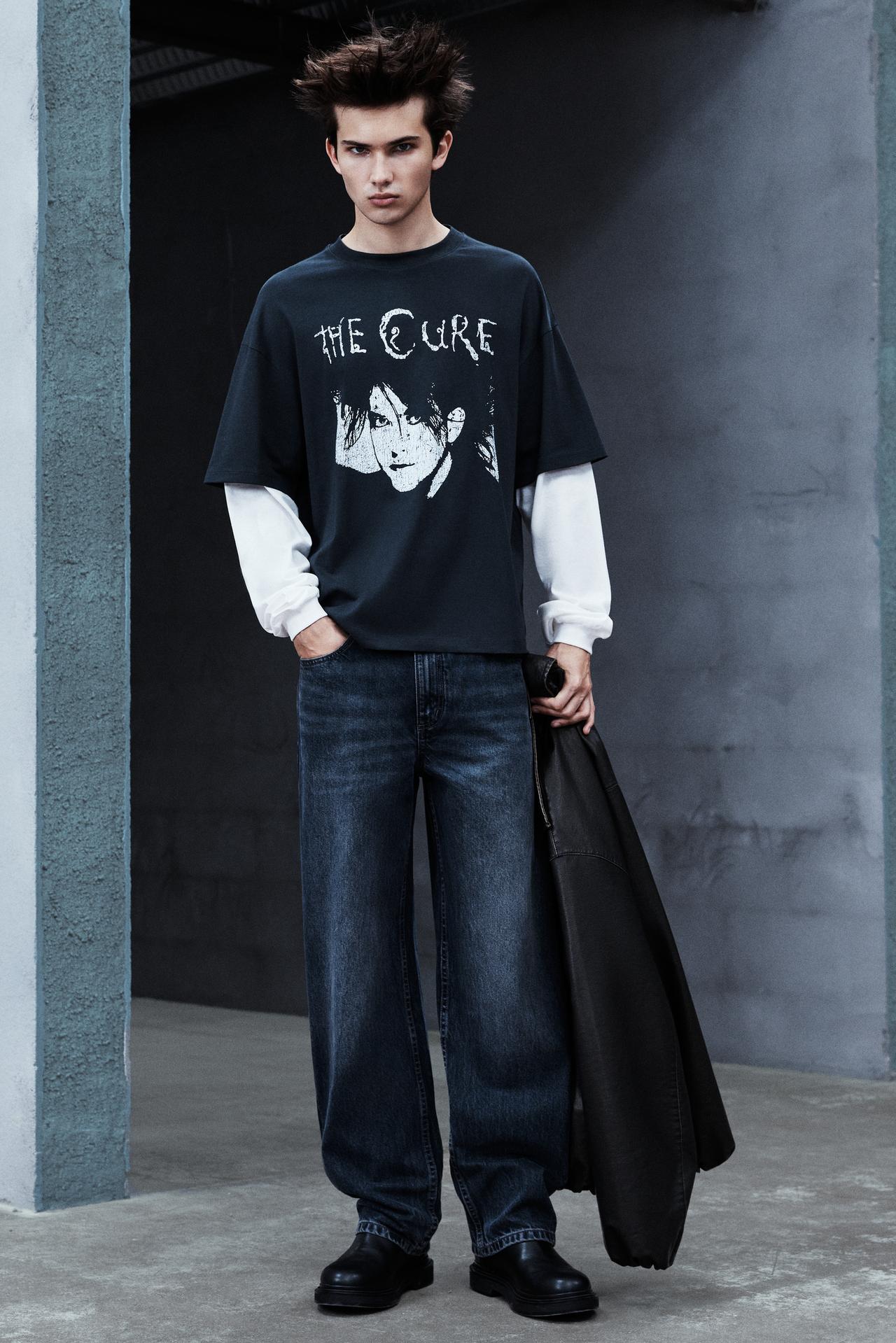 The Cure double sleeve T-shirt — Dark anthracite