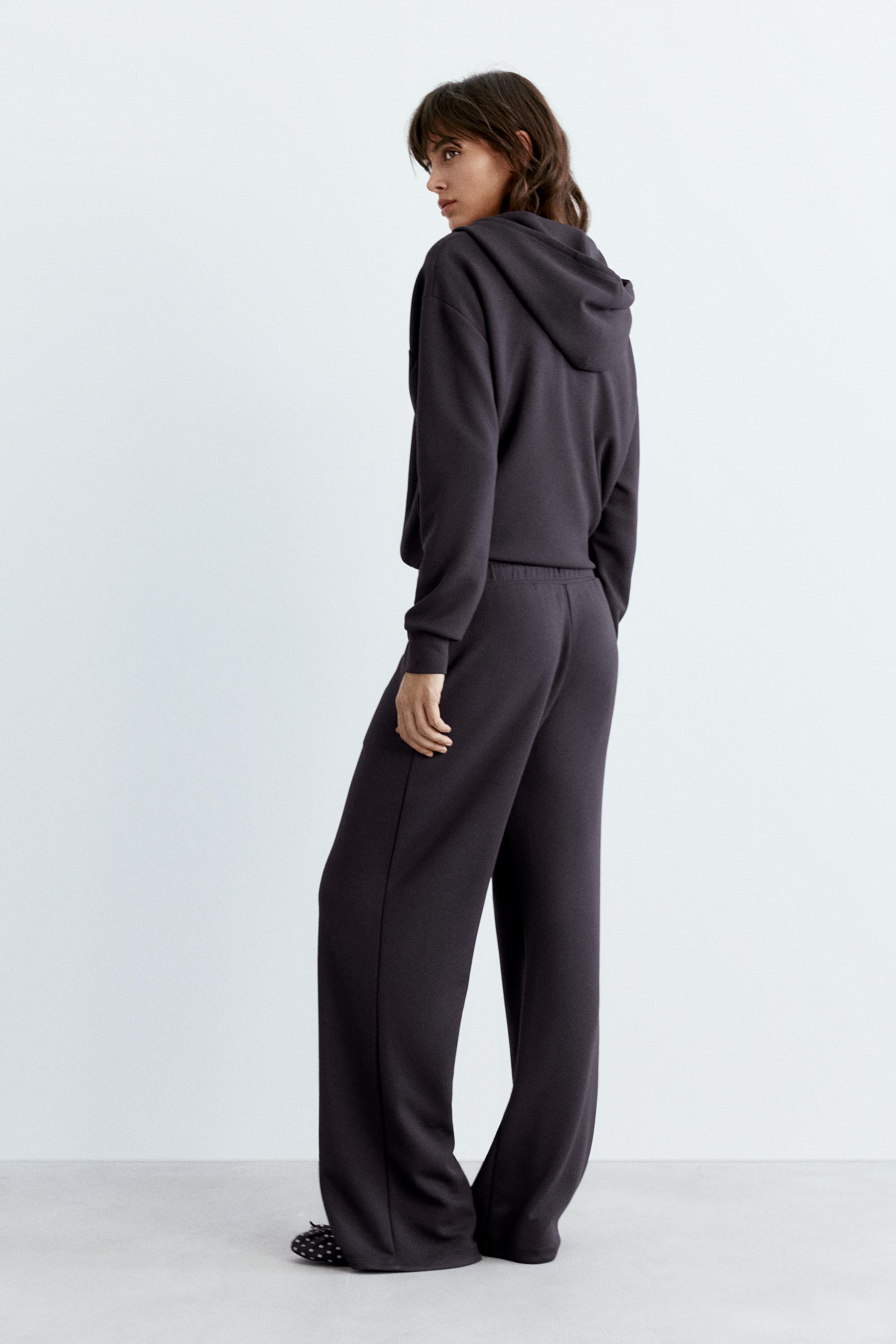 Soft touch hooded sweatshirt — Black