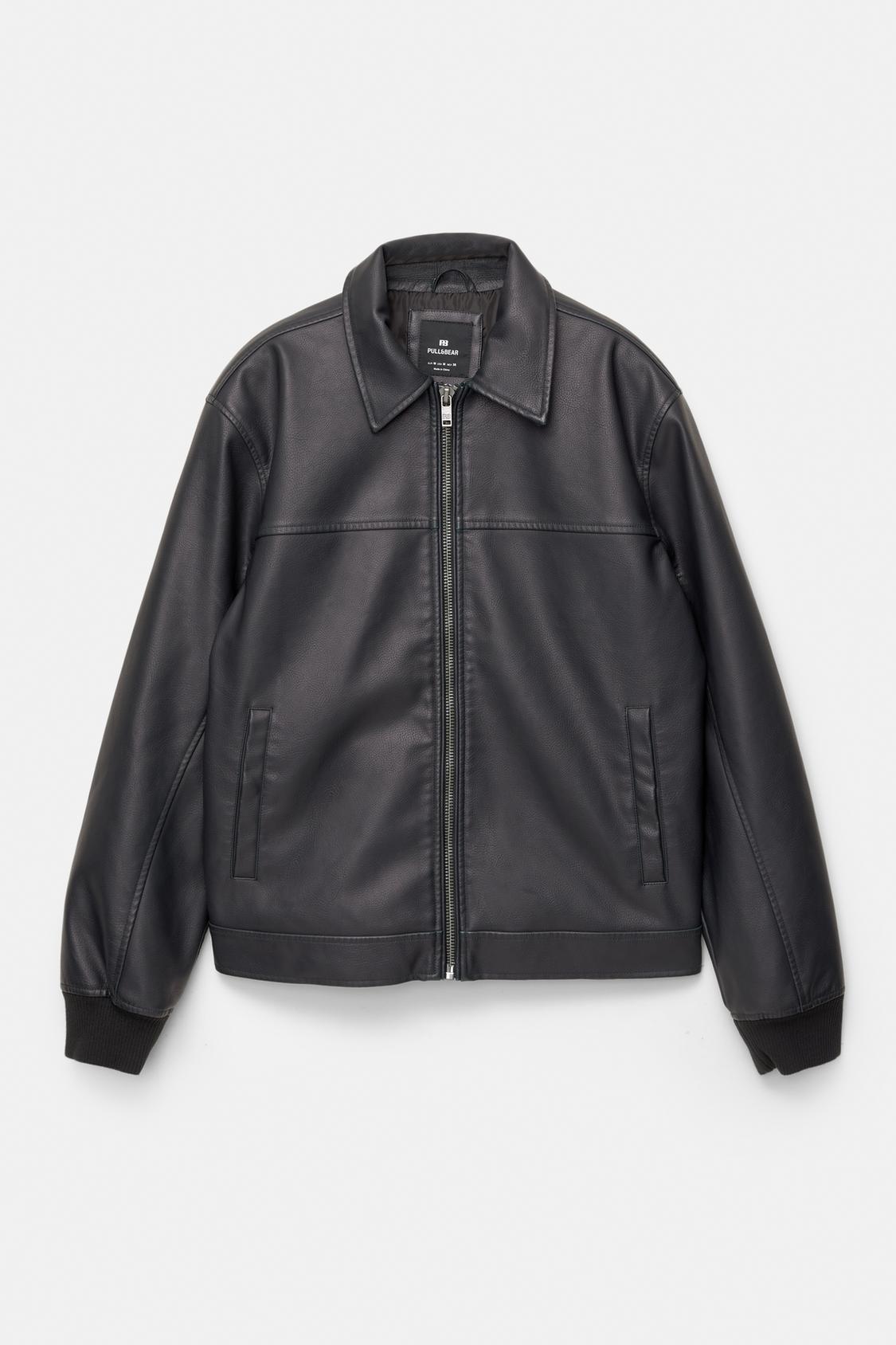Chaqueta Vaquera Cazadora De Piel Pull And Bear Cazadora Bomber