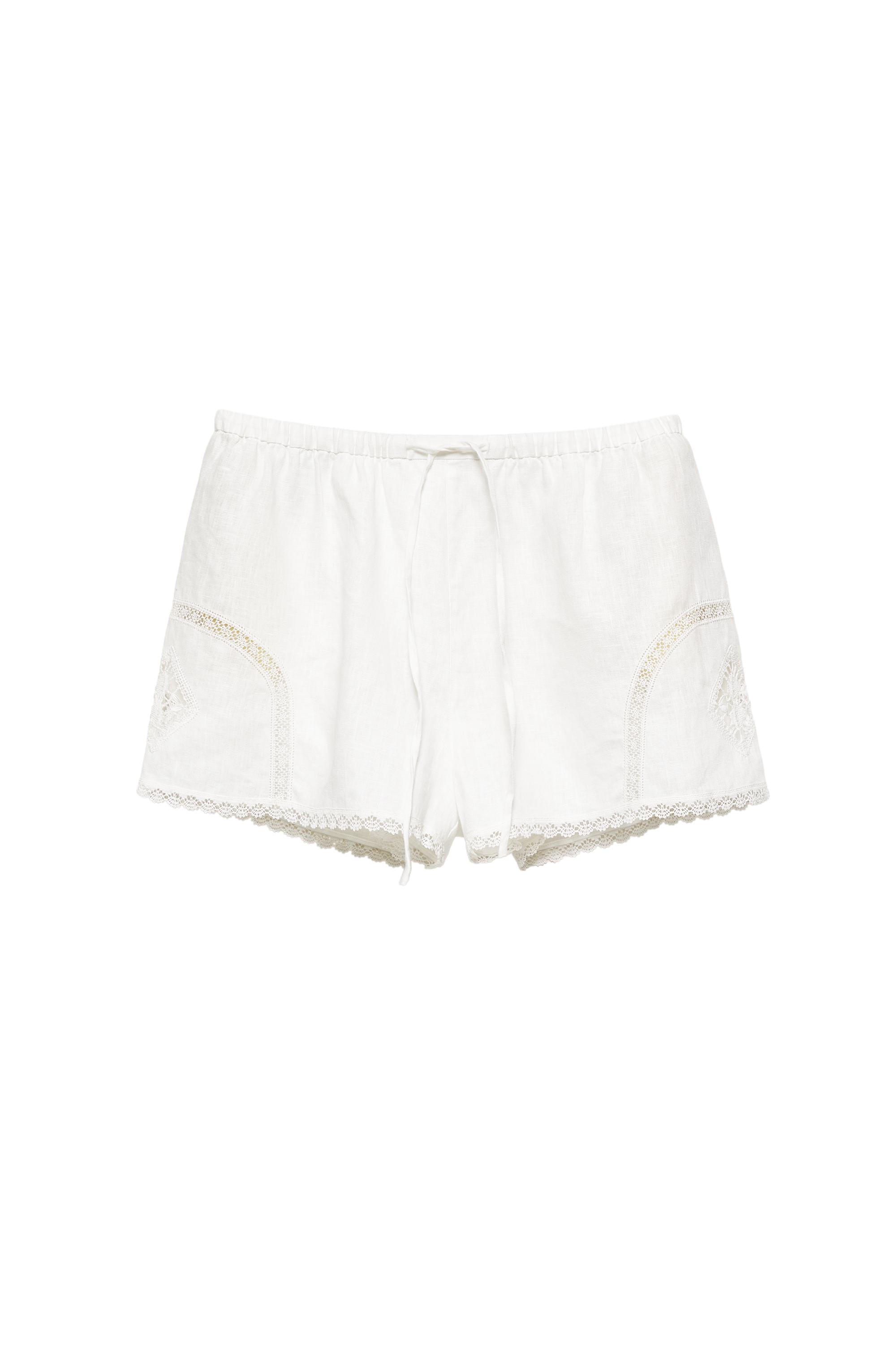 Short 100% lino Encaixe de Camariñas x Pull&Bear