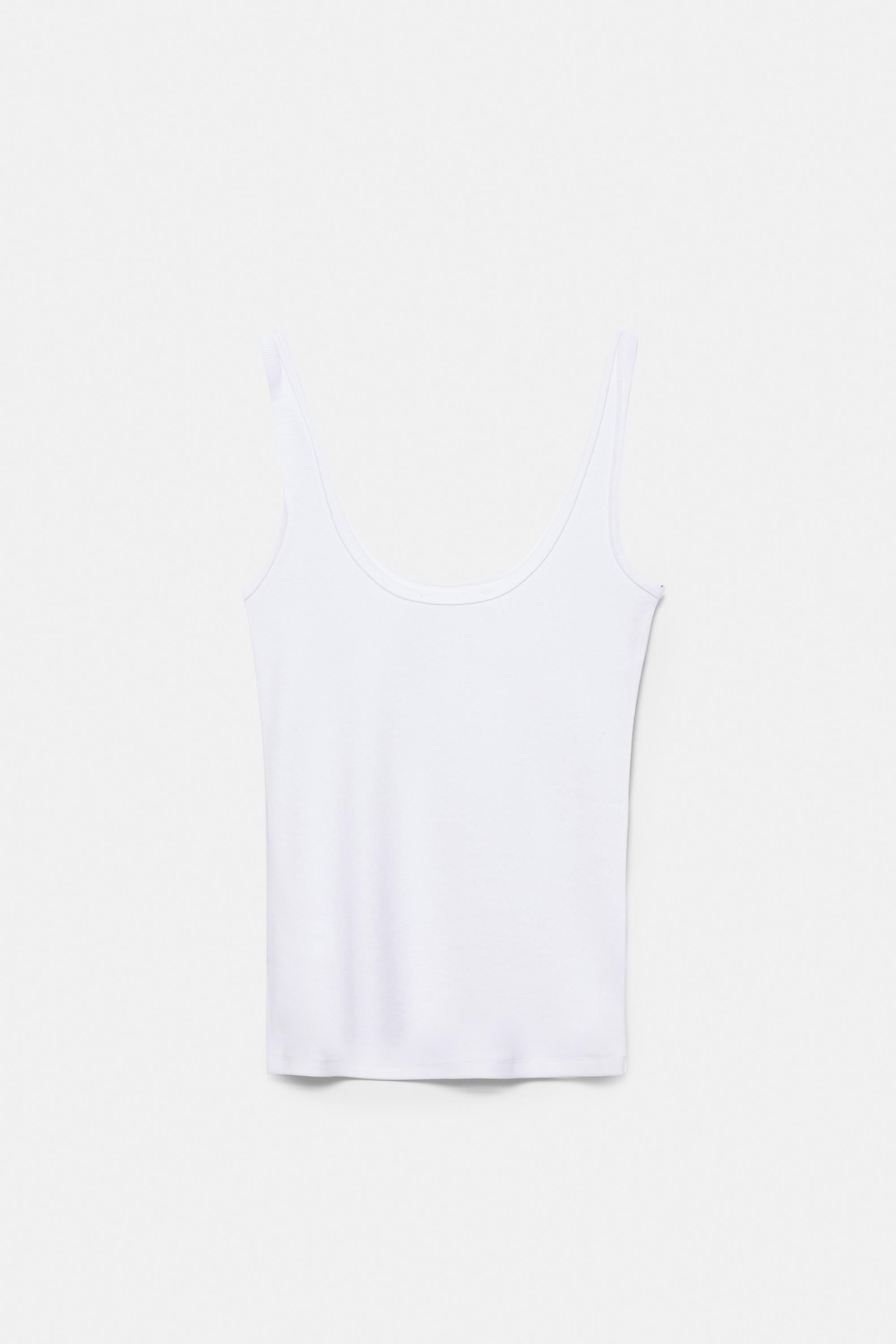 Modal tank top — White