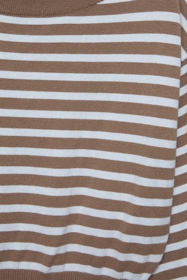 Asymmetric neck jumper — Brown 7