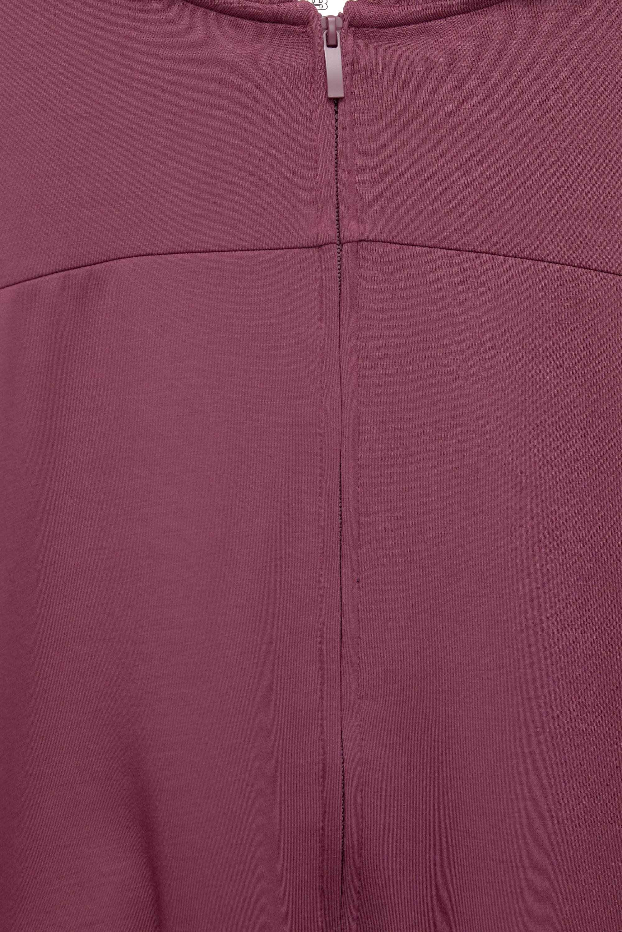 Soft touch hooded sweatshirt — Eggplant
