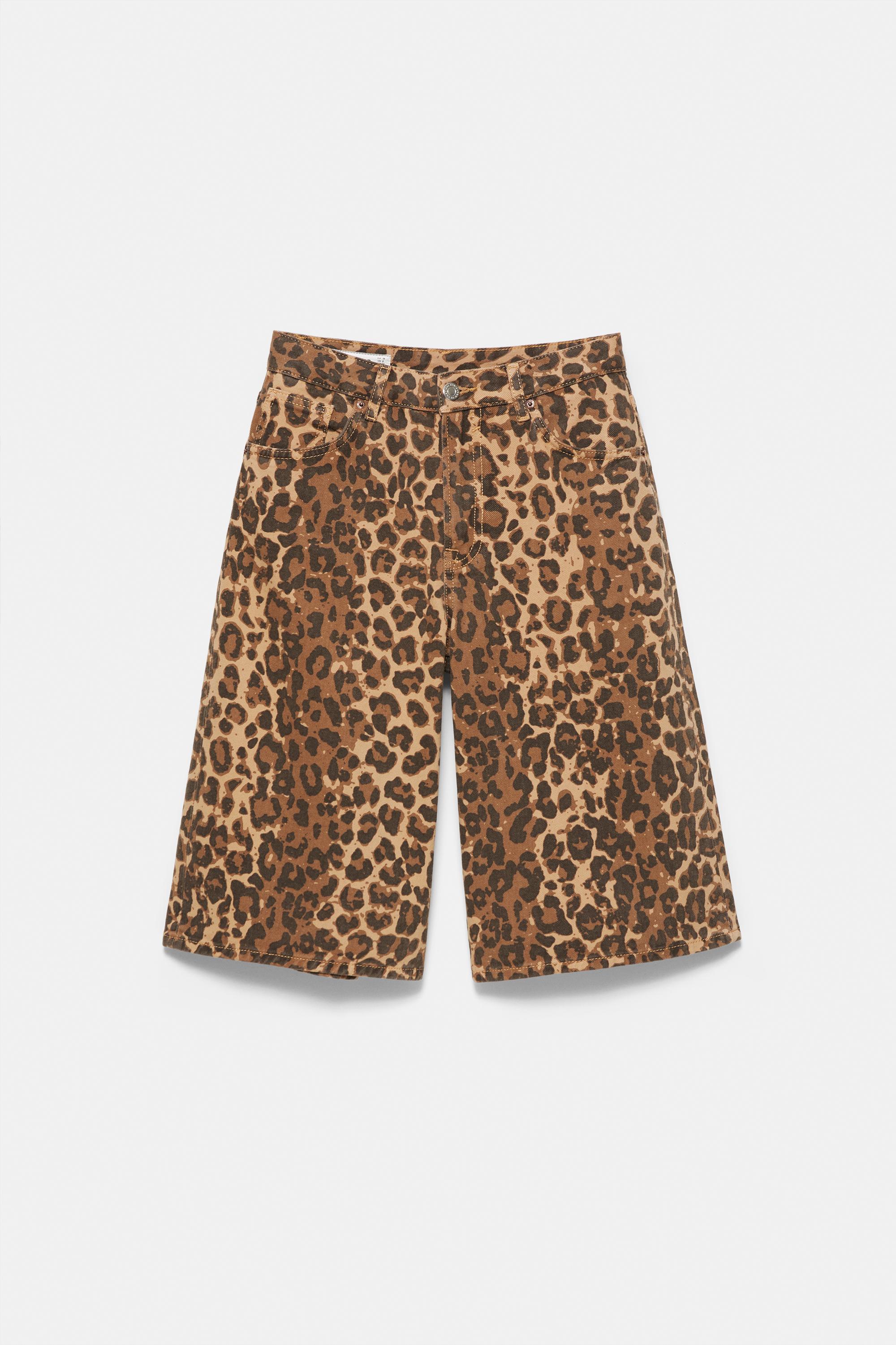 Pull&Bear Leopar jorts görsel 3