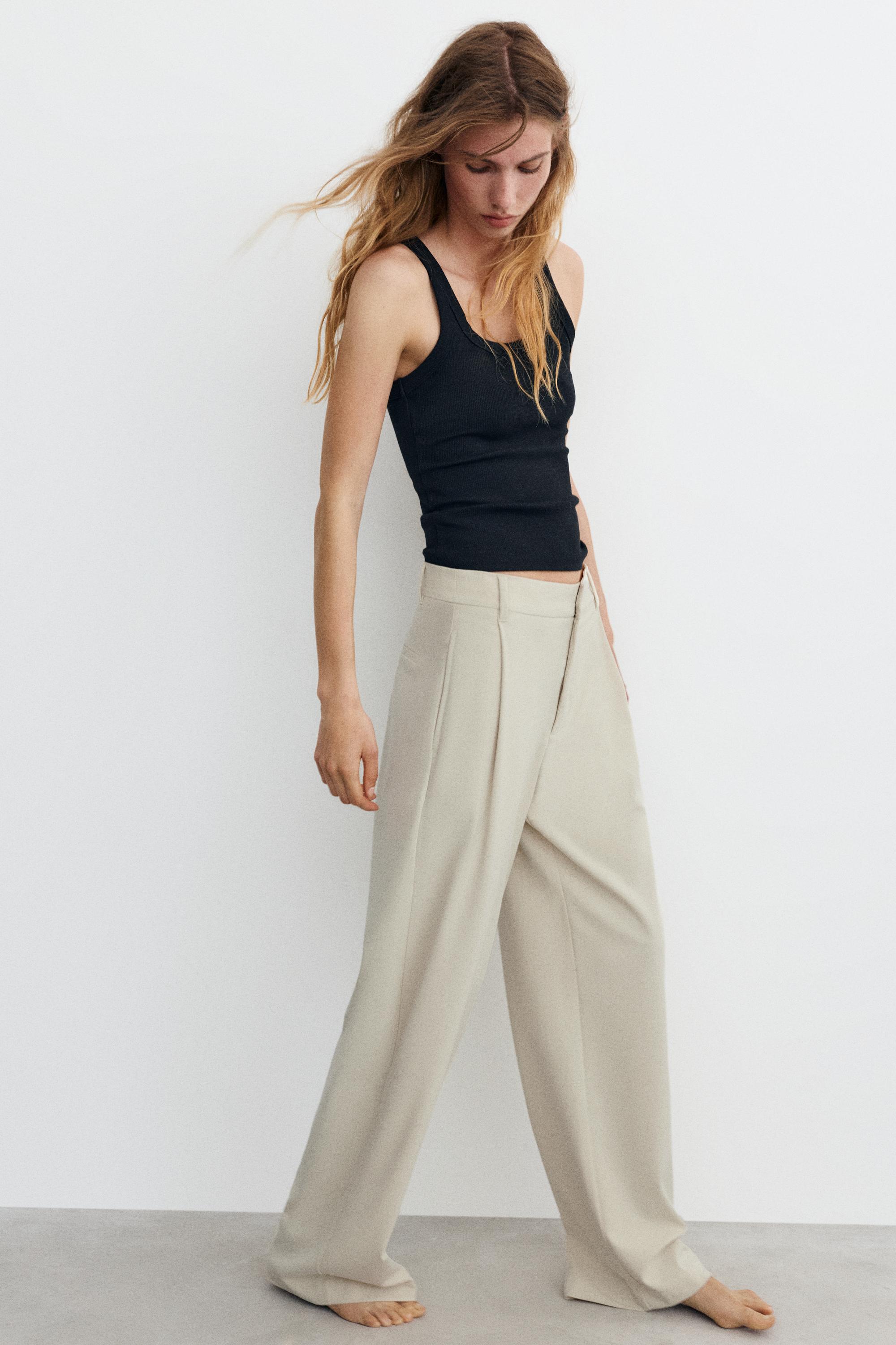Darted smart trousers — Vanilla