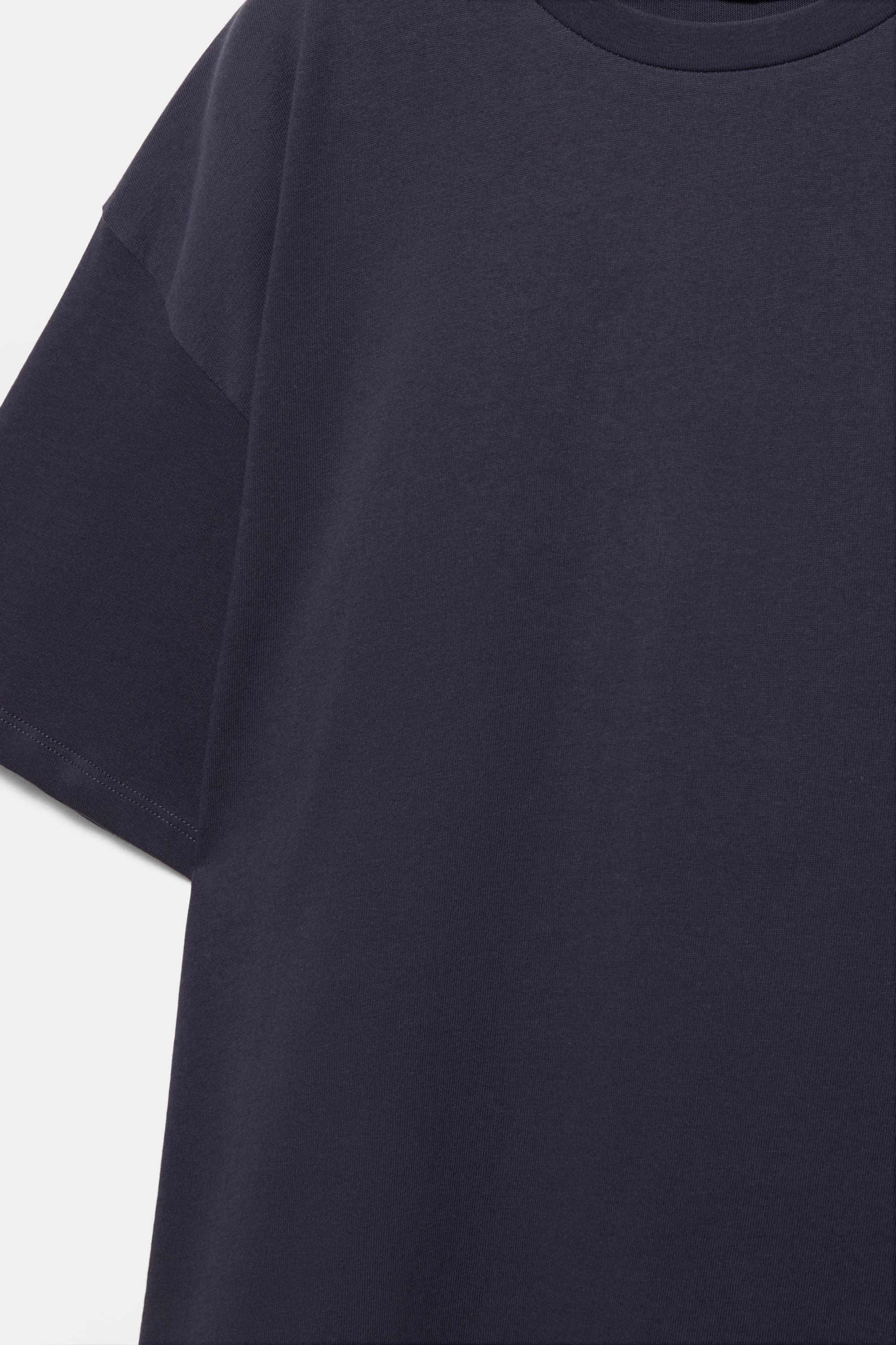 Oversize short sleeve T-shirt — Navy