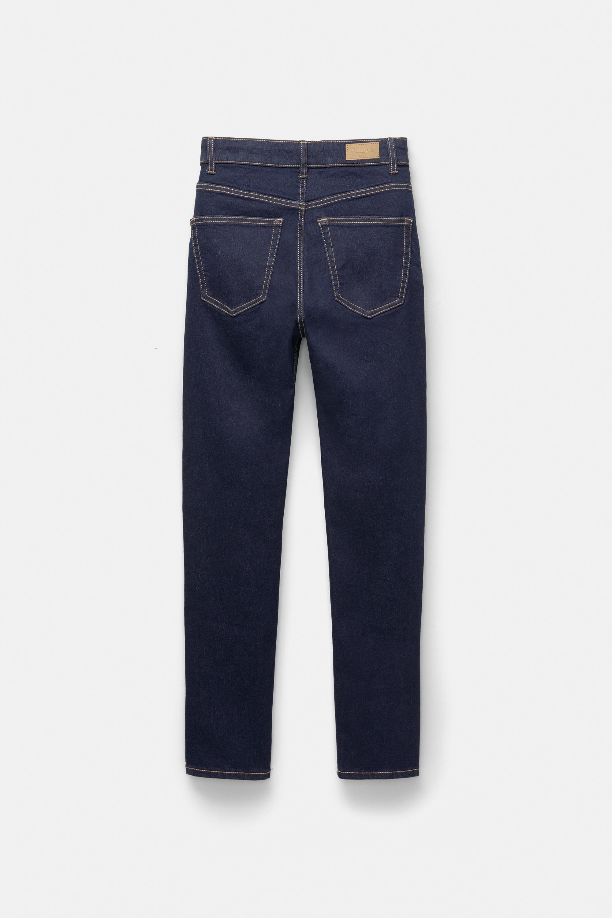 High-waist skinny jeans — Navy