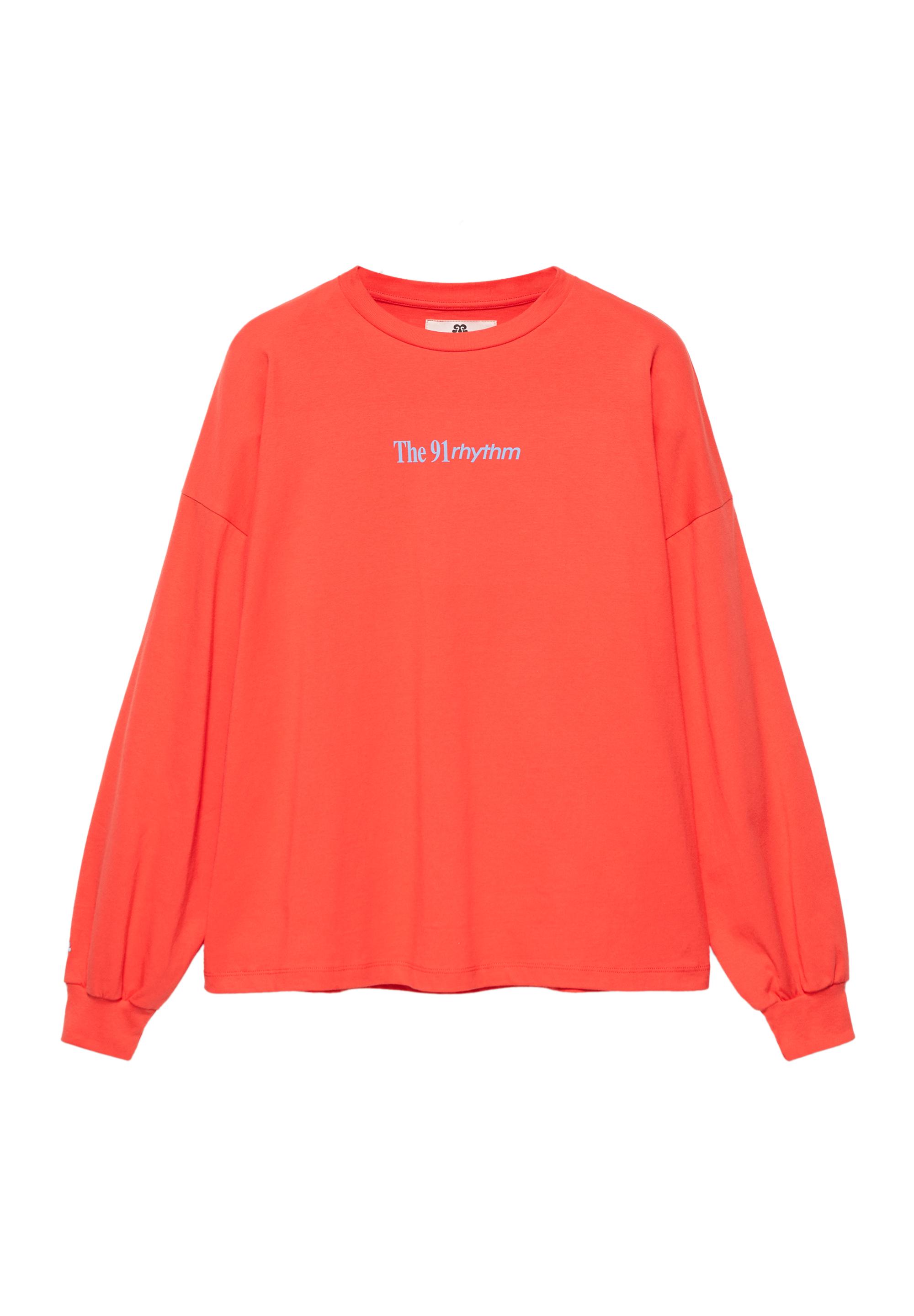 Oversize graphic T-shirt — Bright red