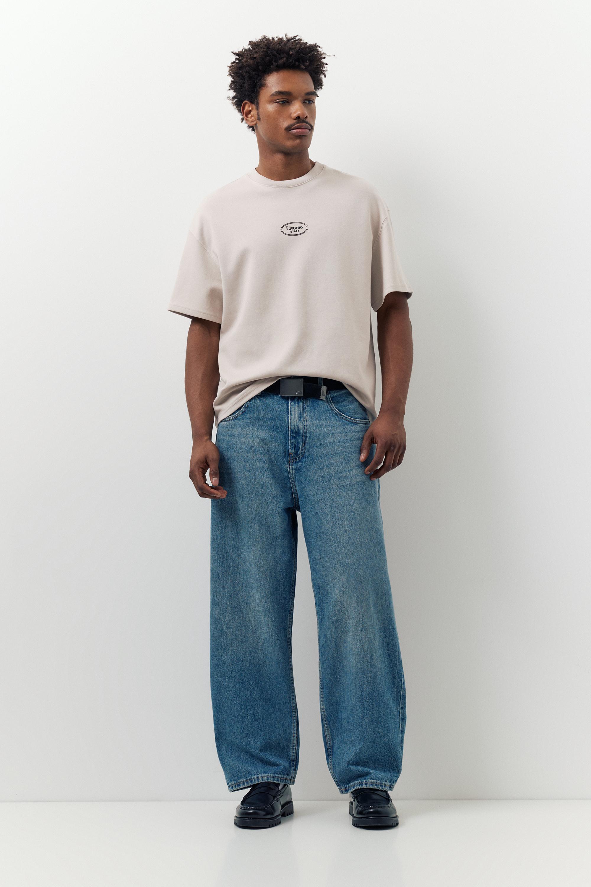 Kısa kollu grafik baskılı sweatshirt - Görsel 7