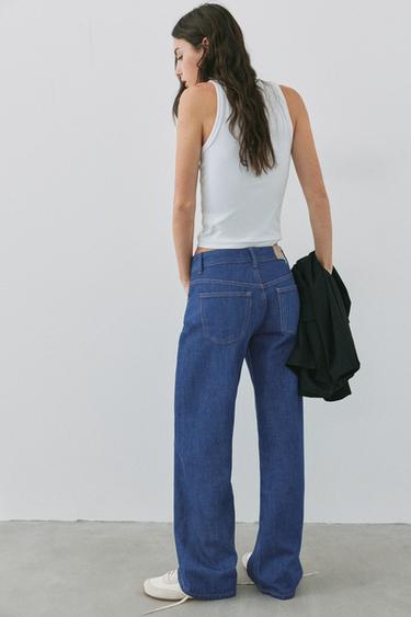 Low-rise straight-leg jeans — Ink blue 2