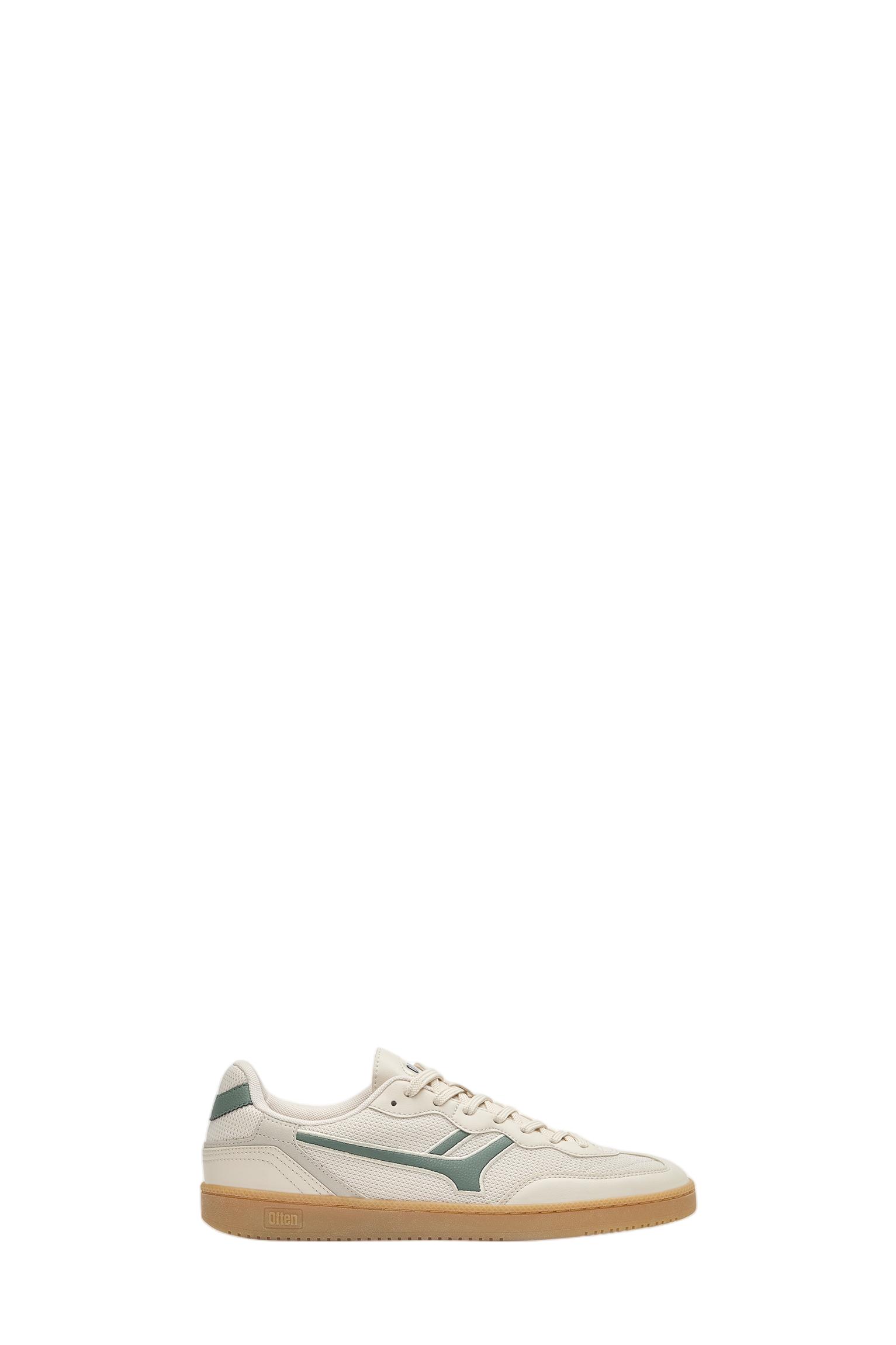 Retro fabric trainers — Ecru