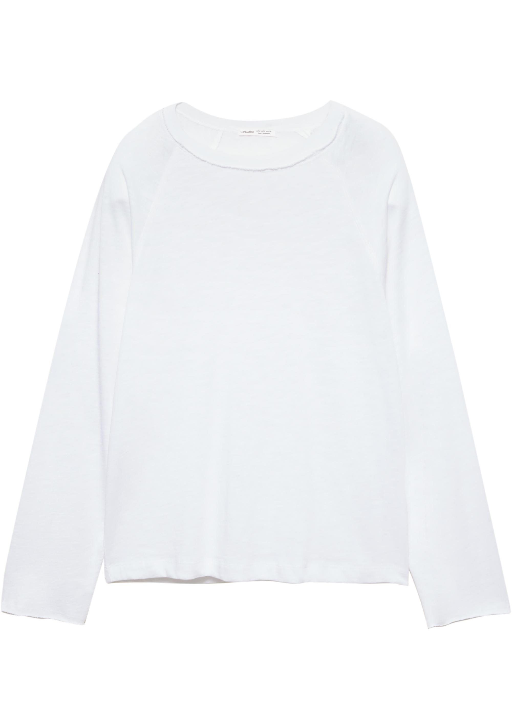 Long sleeve raglan T-shirt — White