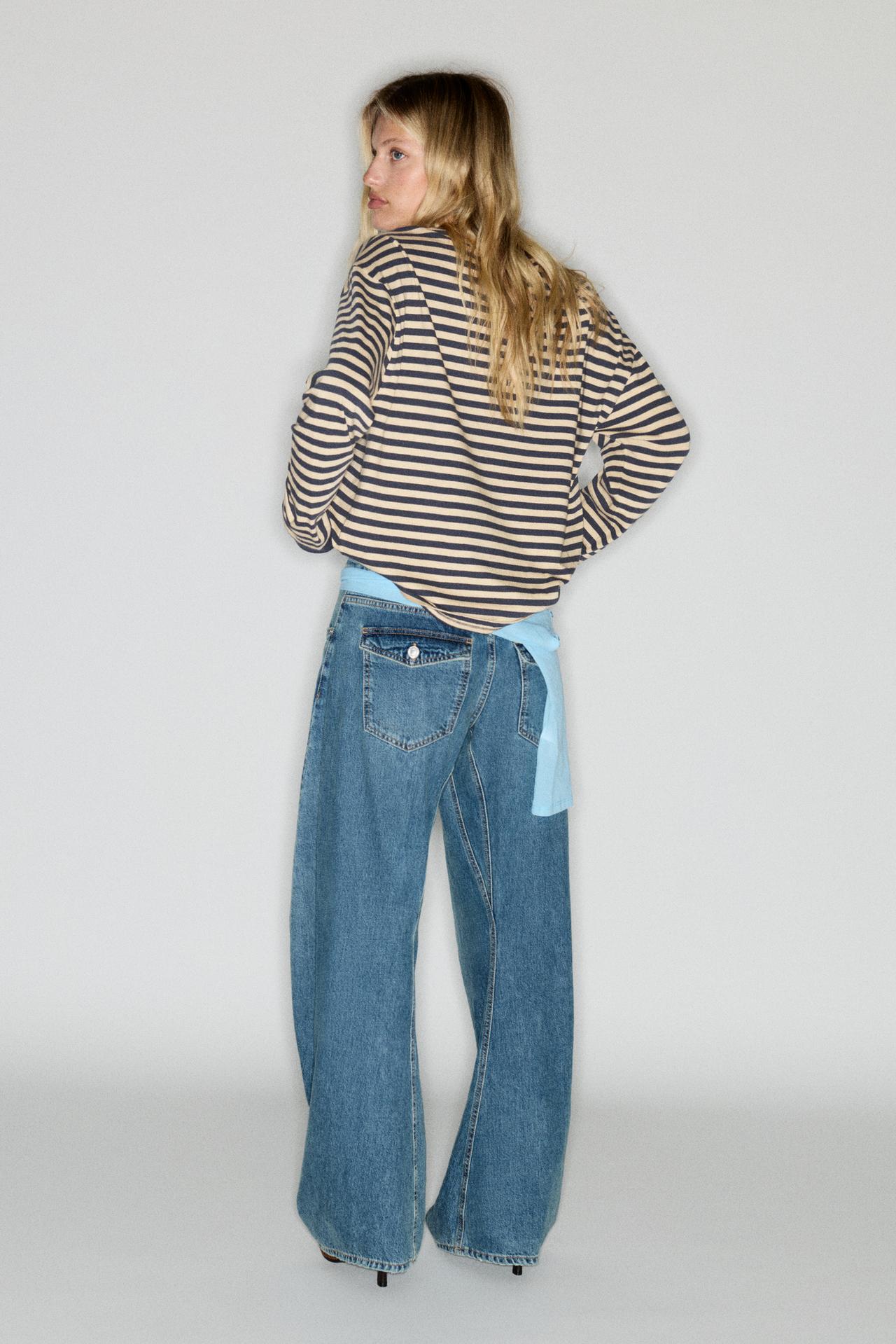 Long sleeve striped T-shirt — Ocher