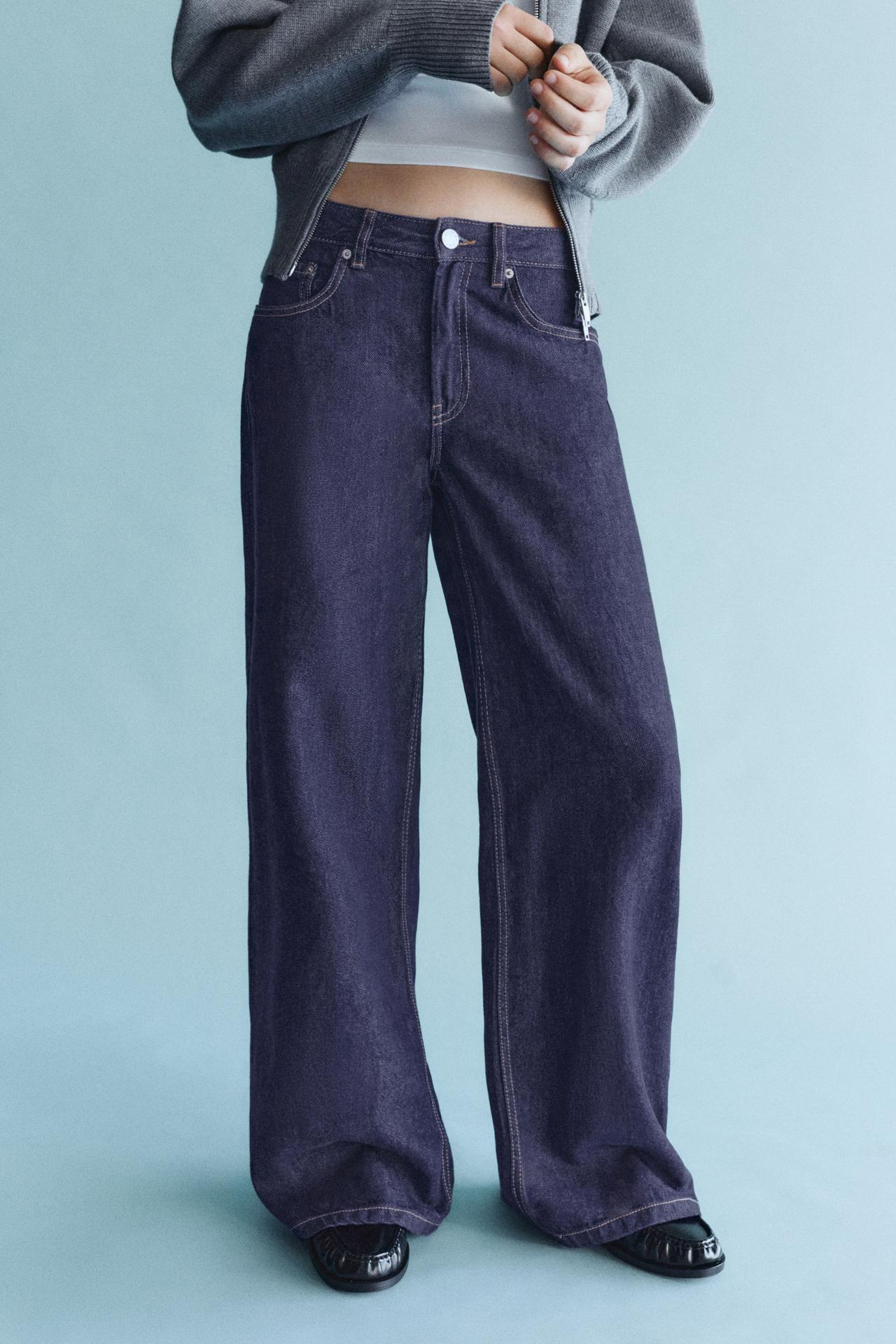 Low-rise baggy jeans — Ink blue