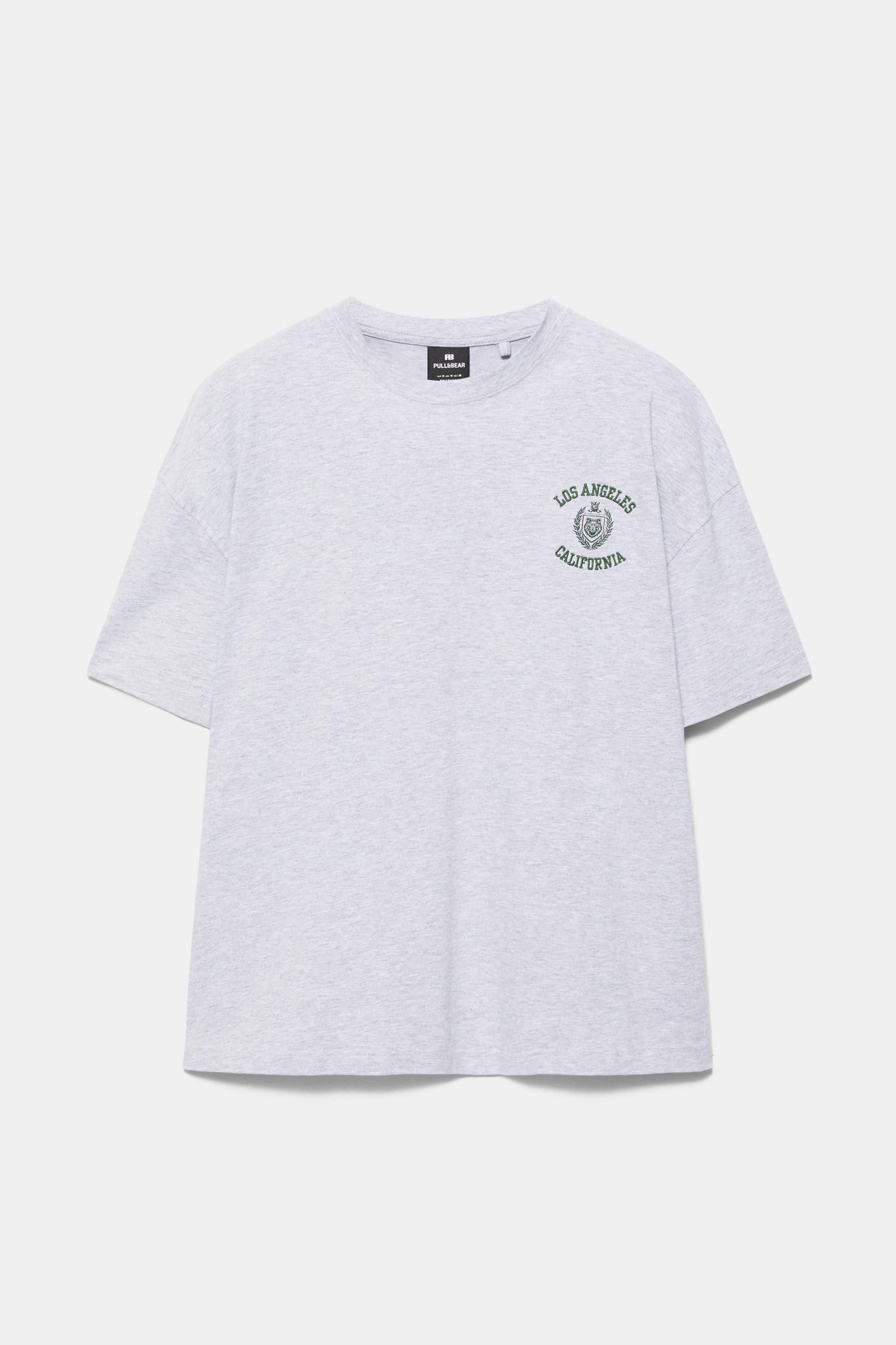Los Angeles işlemeli t-shirt