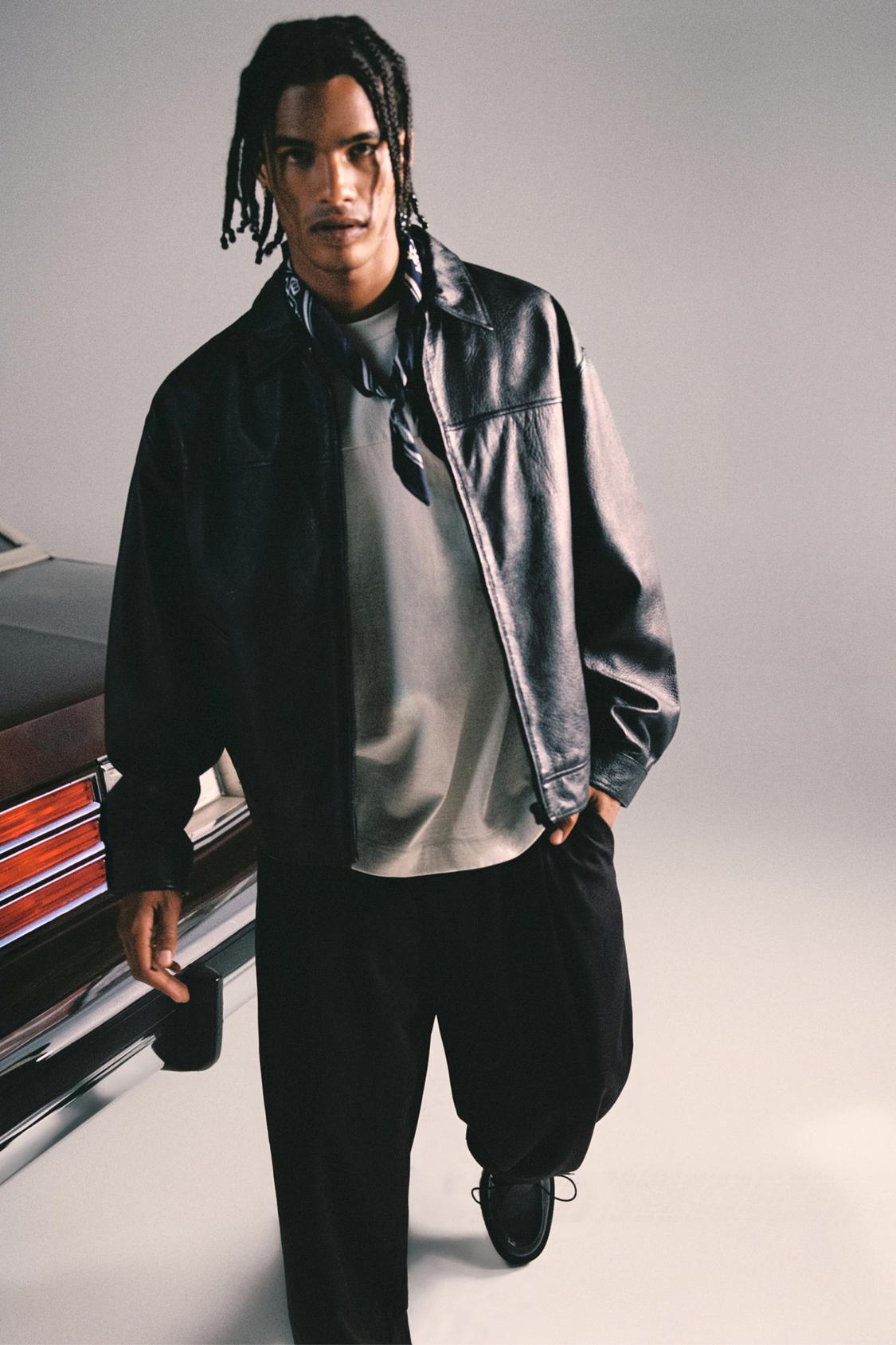 Leather Blouson Homme Pull And Bear Clothing Pull And Bear Metz