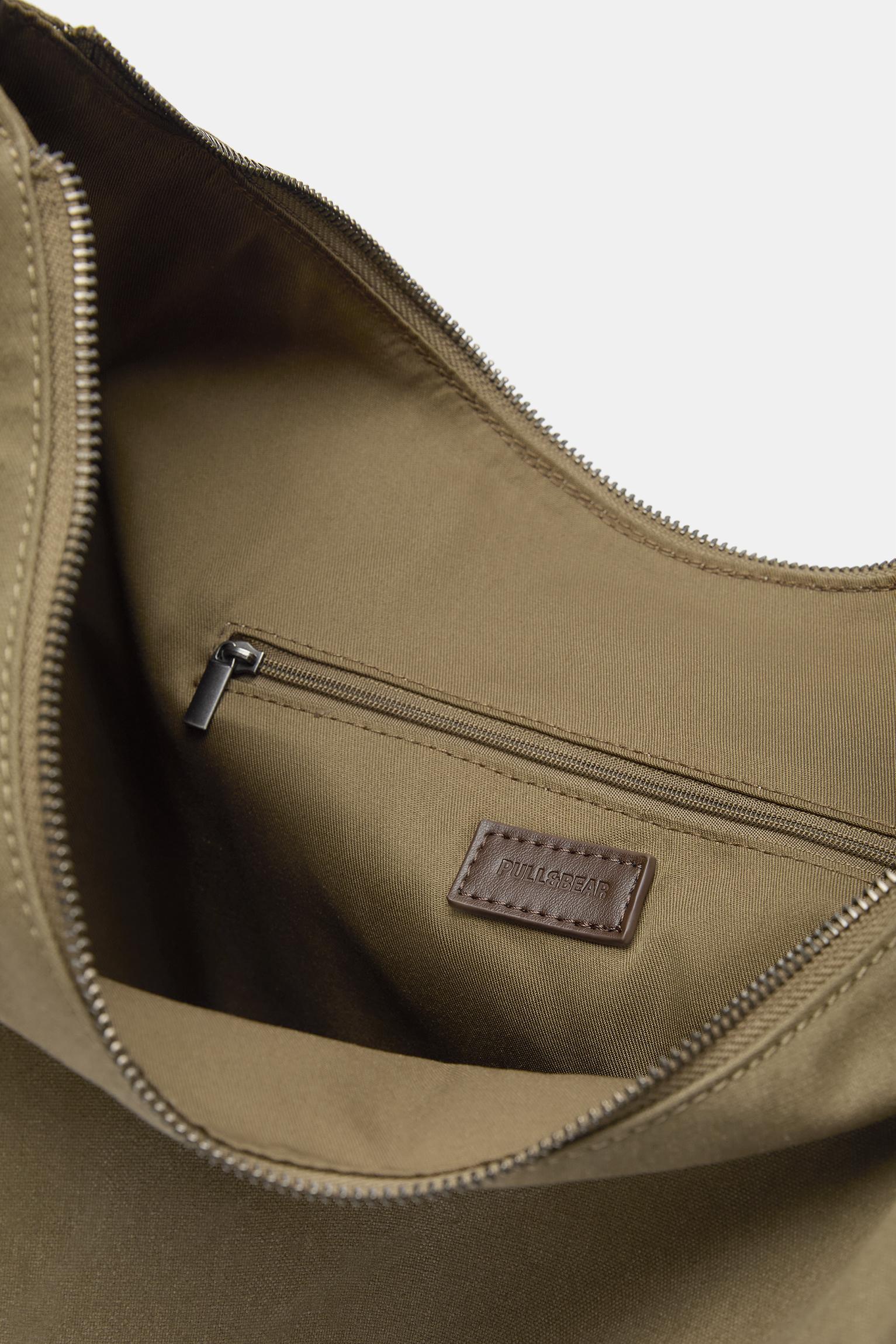 Ring stud tote bag — Beige